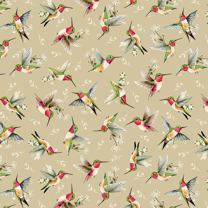 Hummingbird Toss Tan