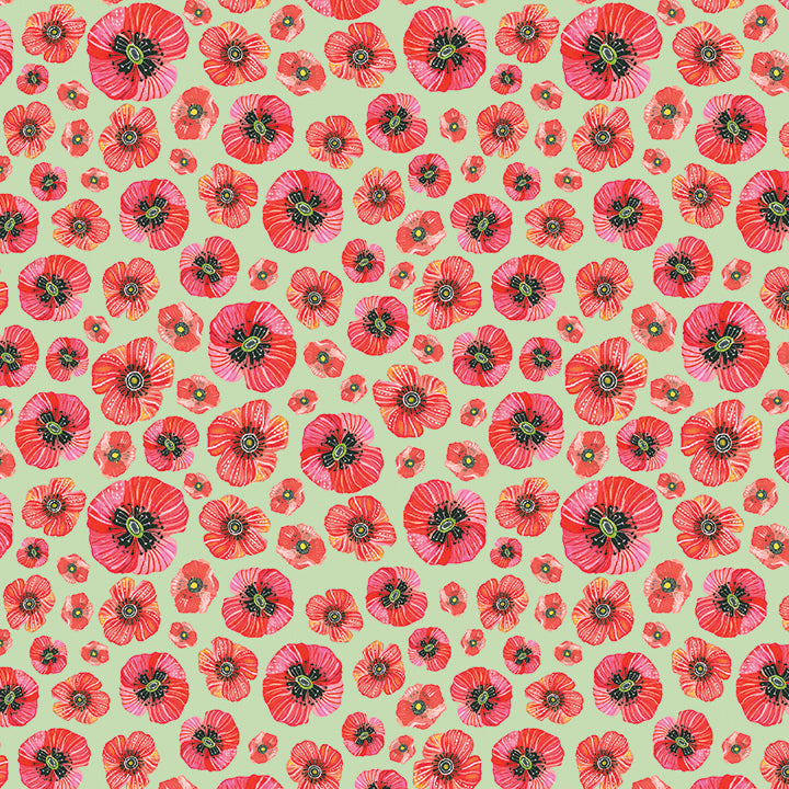 Poppy Meadow Light Green