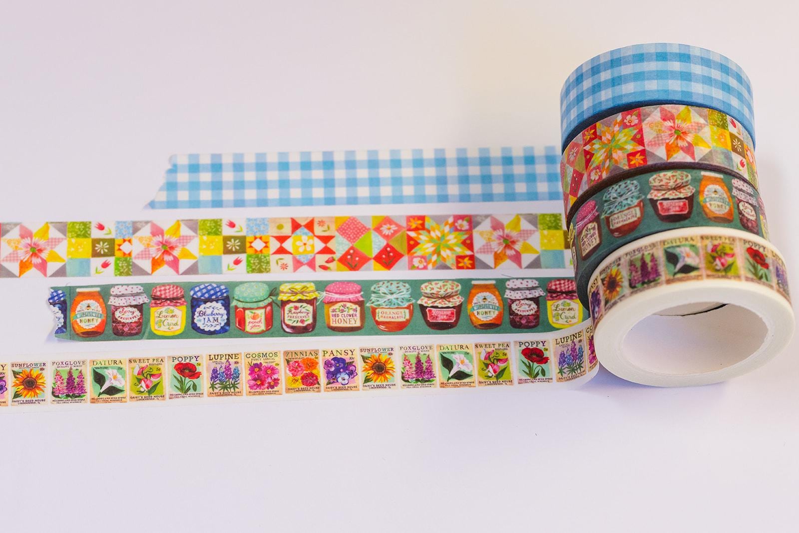 Homespun - 4-Pack Washi Tape Roll Set