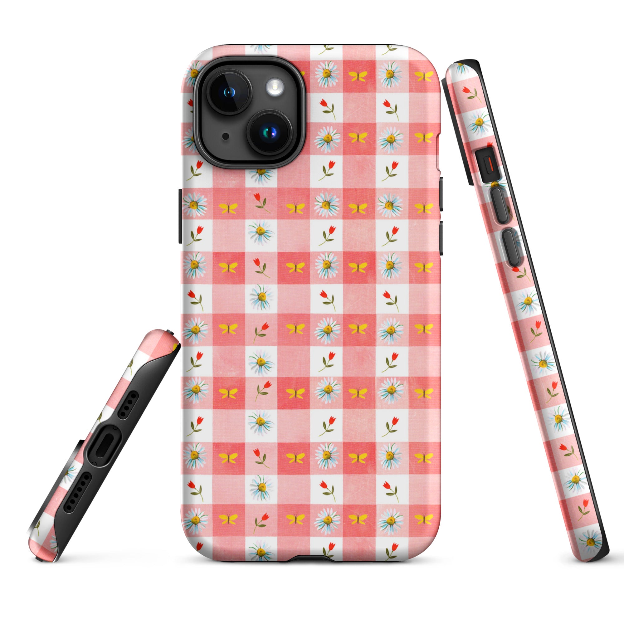 Gingham Tough Case for iPhone® iPhone 15 Plus