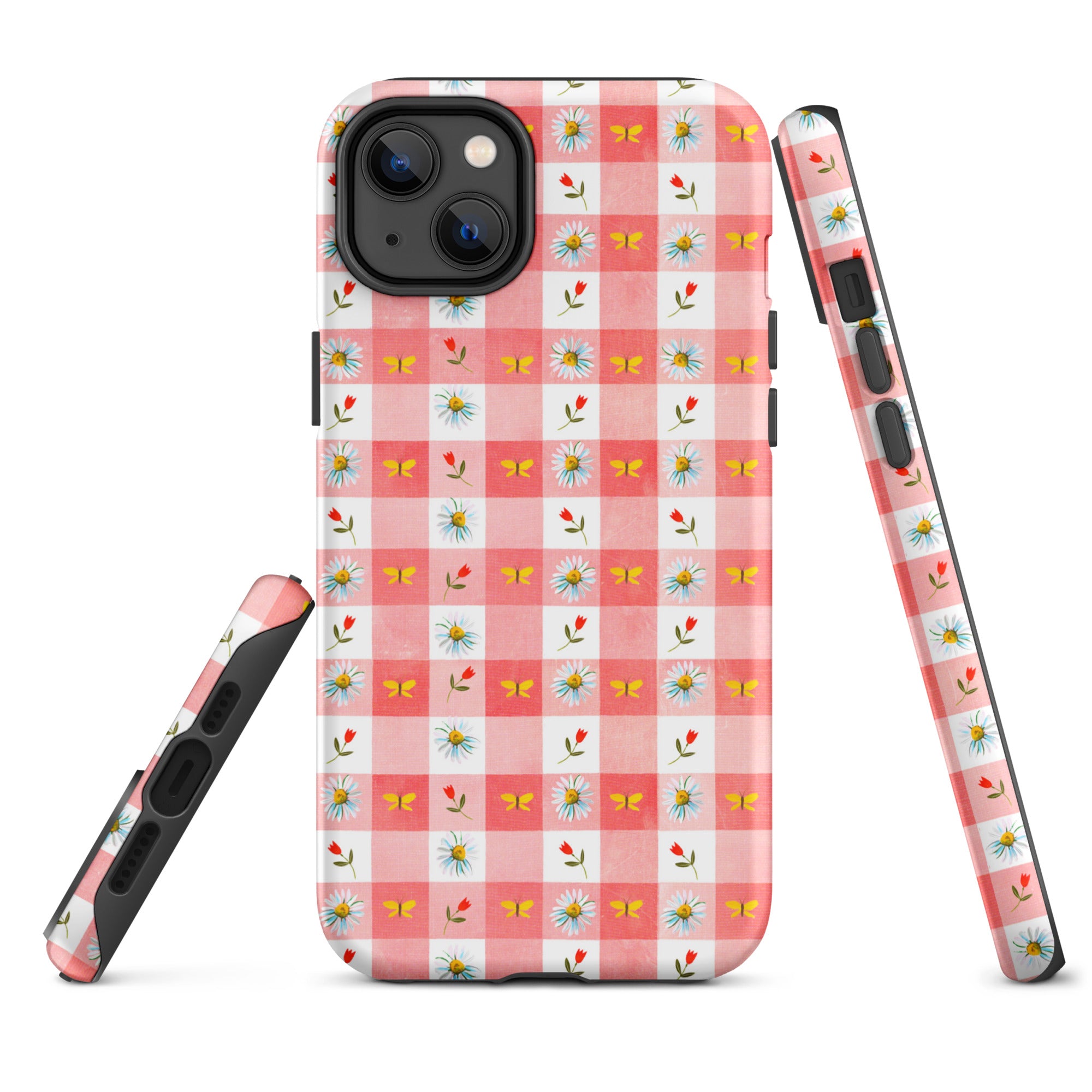 Gingham Tough Case for iPhone® iPhone 14 Plus