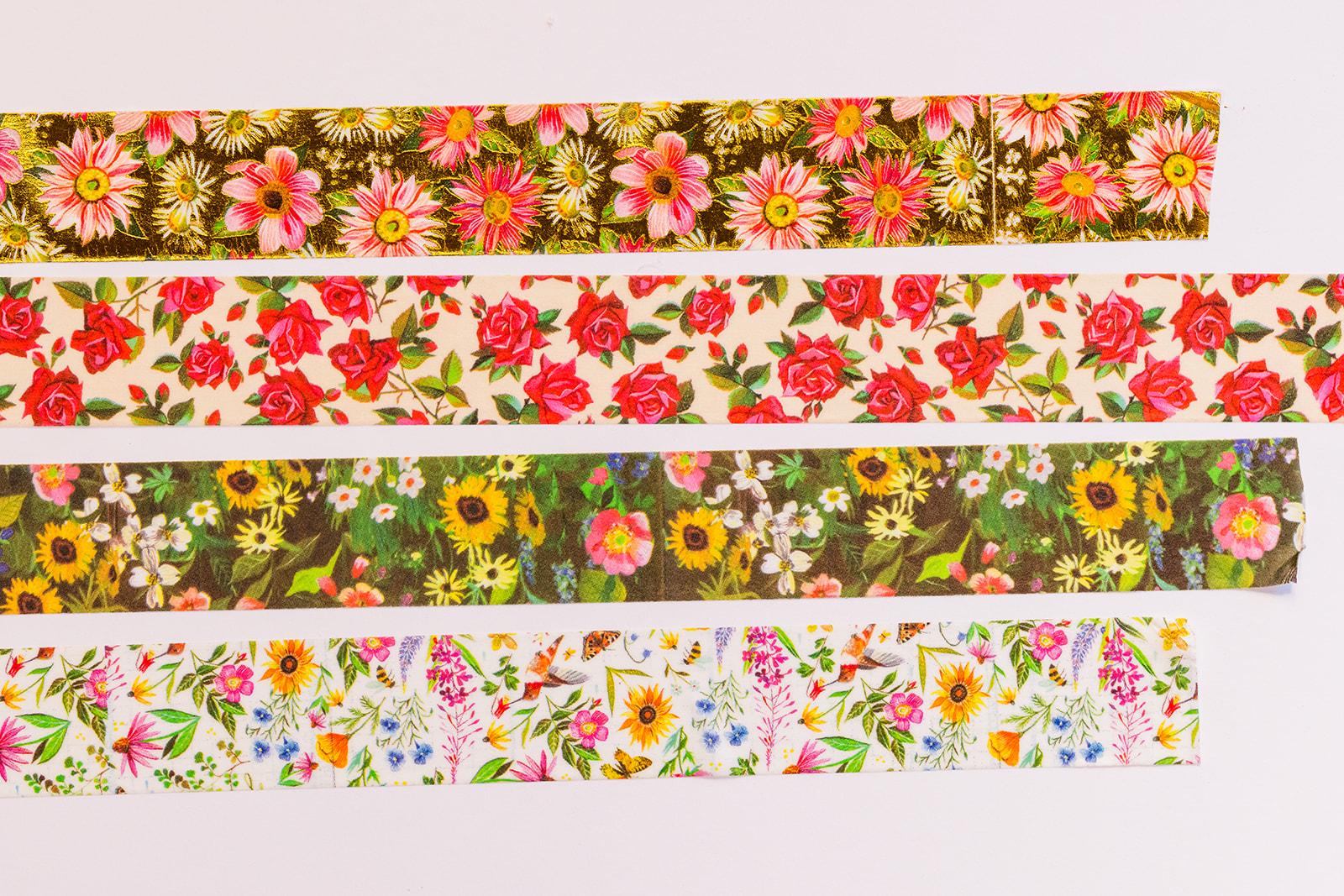 Floral - 4-Pack Washi Tape Roll Set