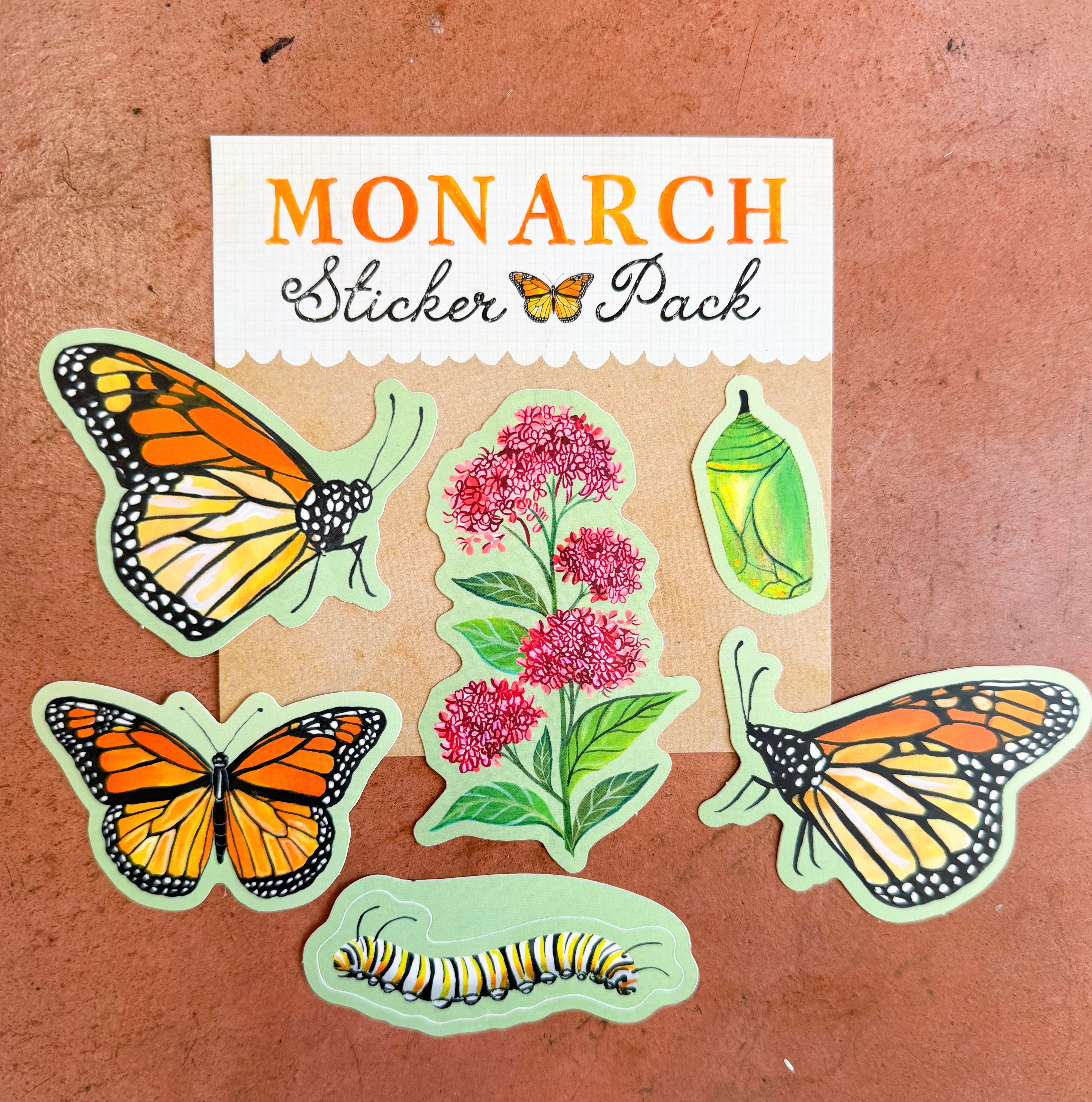 Monarch Sticker Pack (Set of 6)