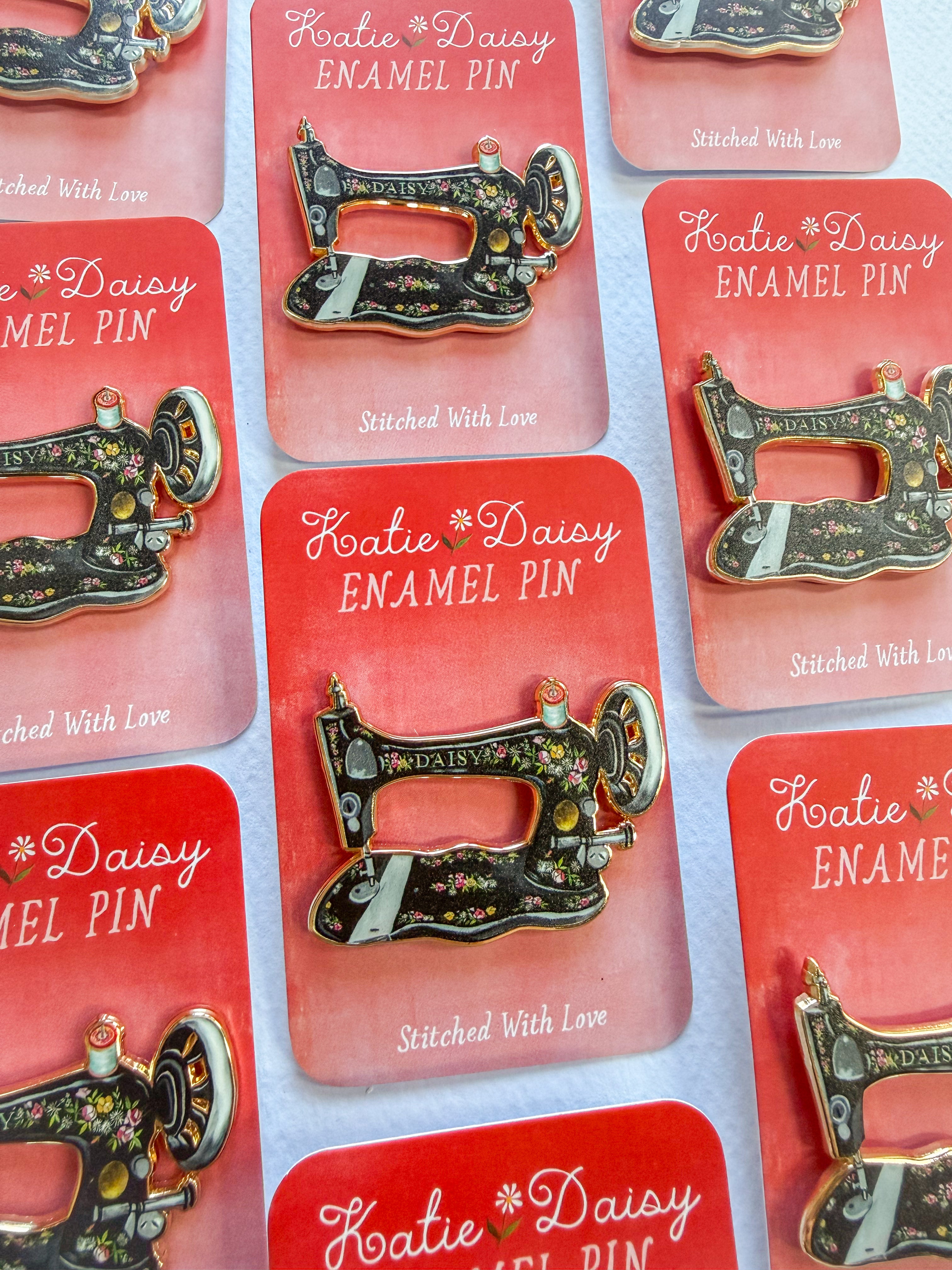Sewing Machine Enamel Pin