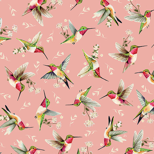 Hummingbird Toss Rose