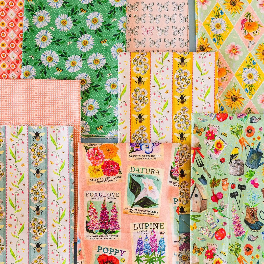 Heritage Seed Packs Lt Peach Jam Fabric