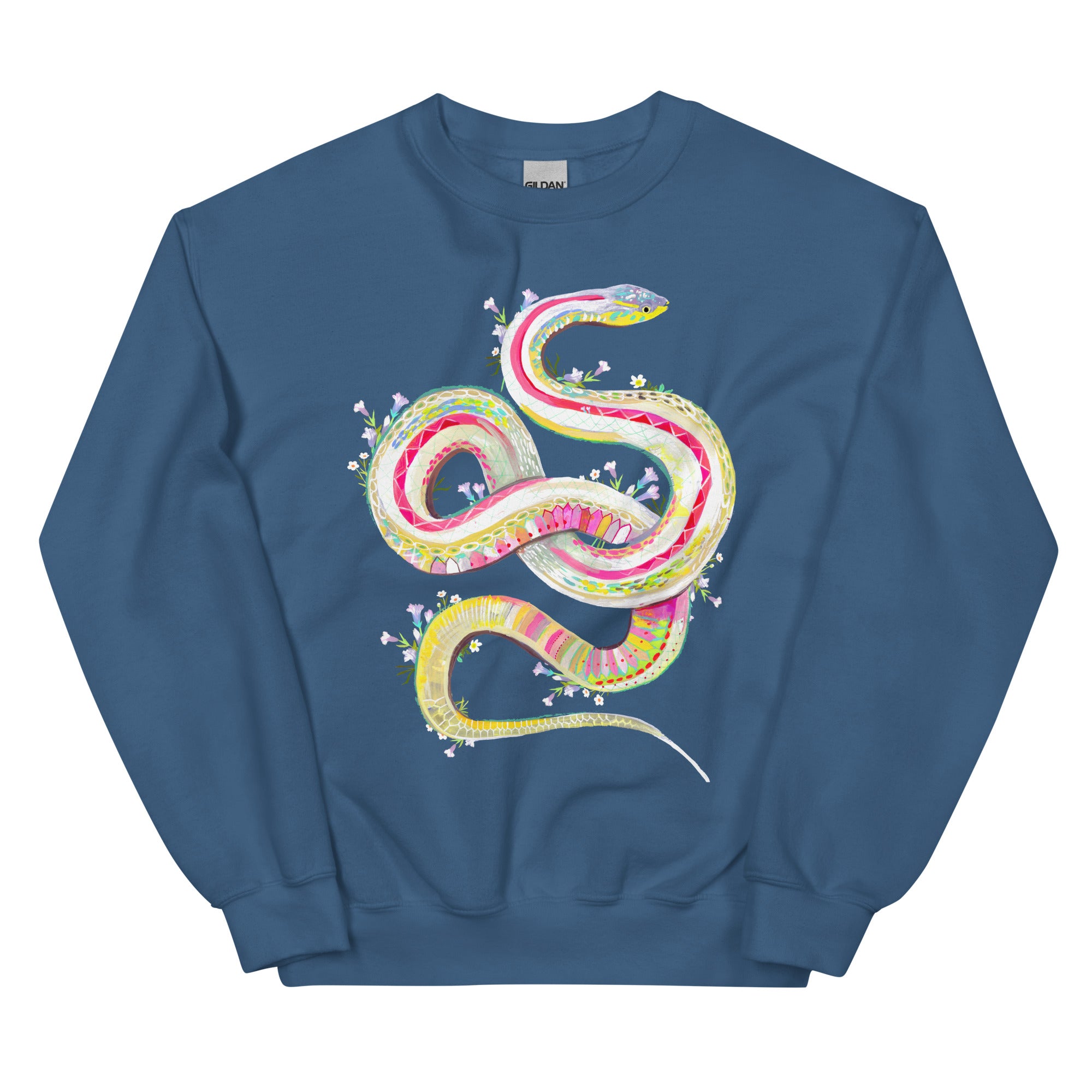 Candy Snake Sweatshirt Indigo Blue