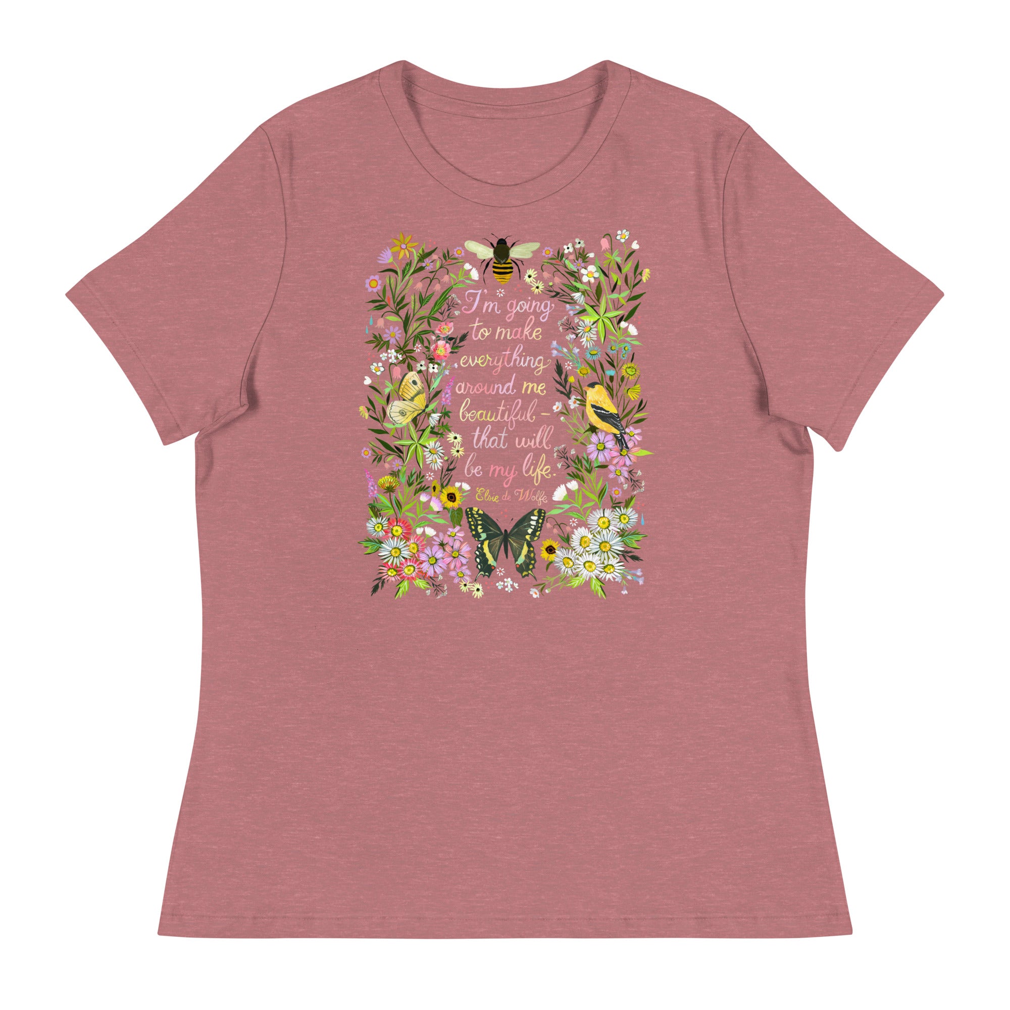 Everything Around Me Beautiful Women's Fit T-Shirt Heather Mauve