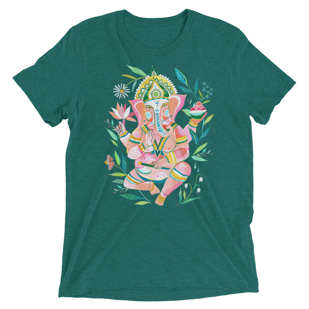 Ganesha T-Shirt Teal Triblend