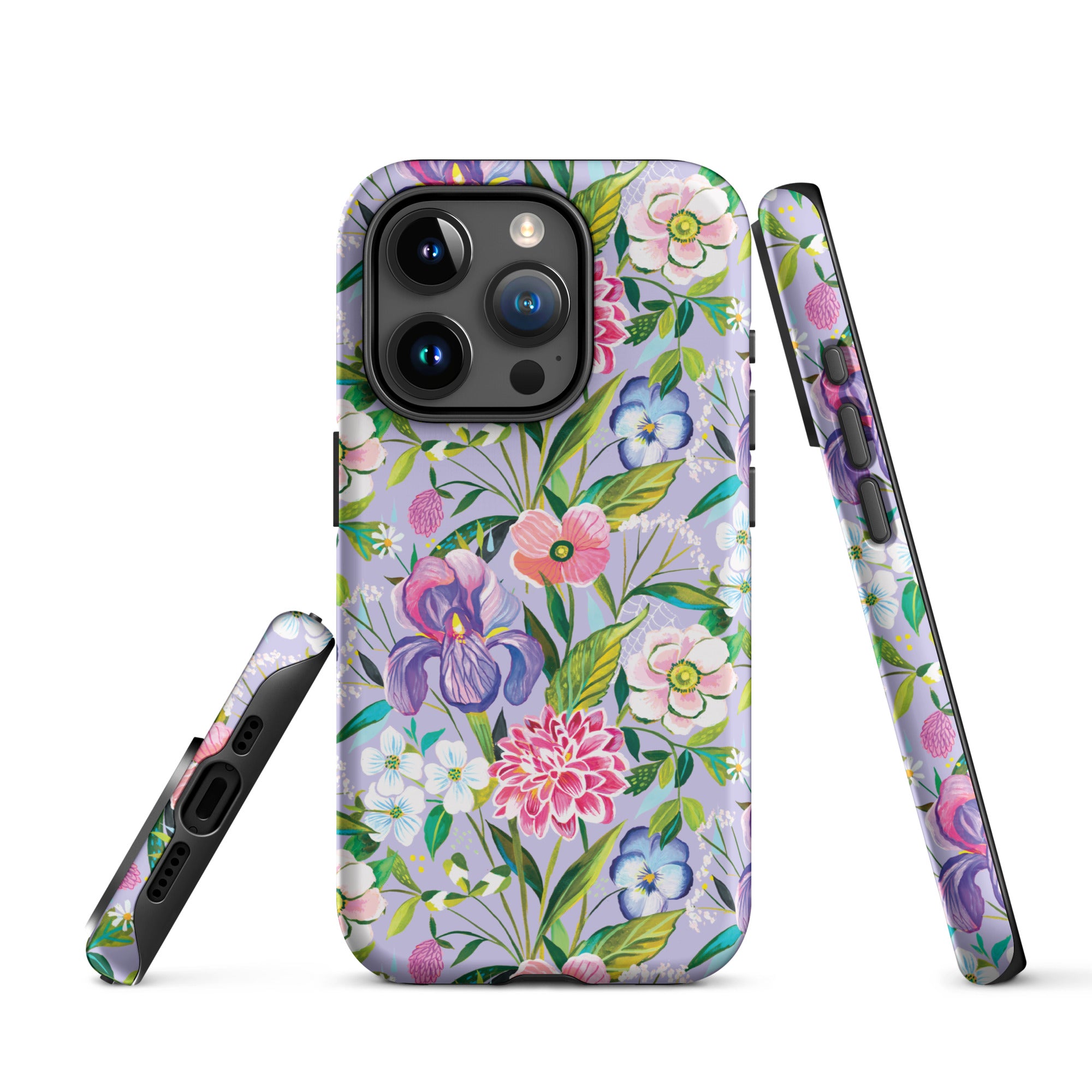 Iris Bouquet Tough Case for iPhone iPhone 15 Pro
