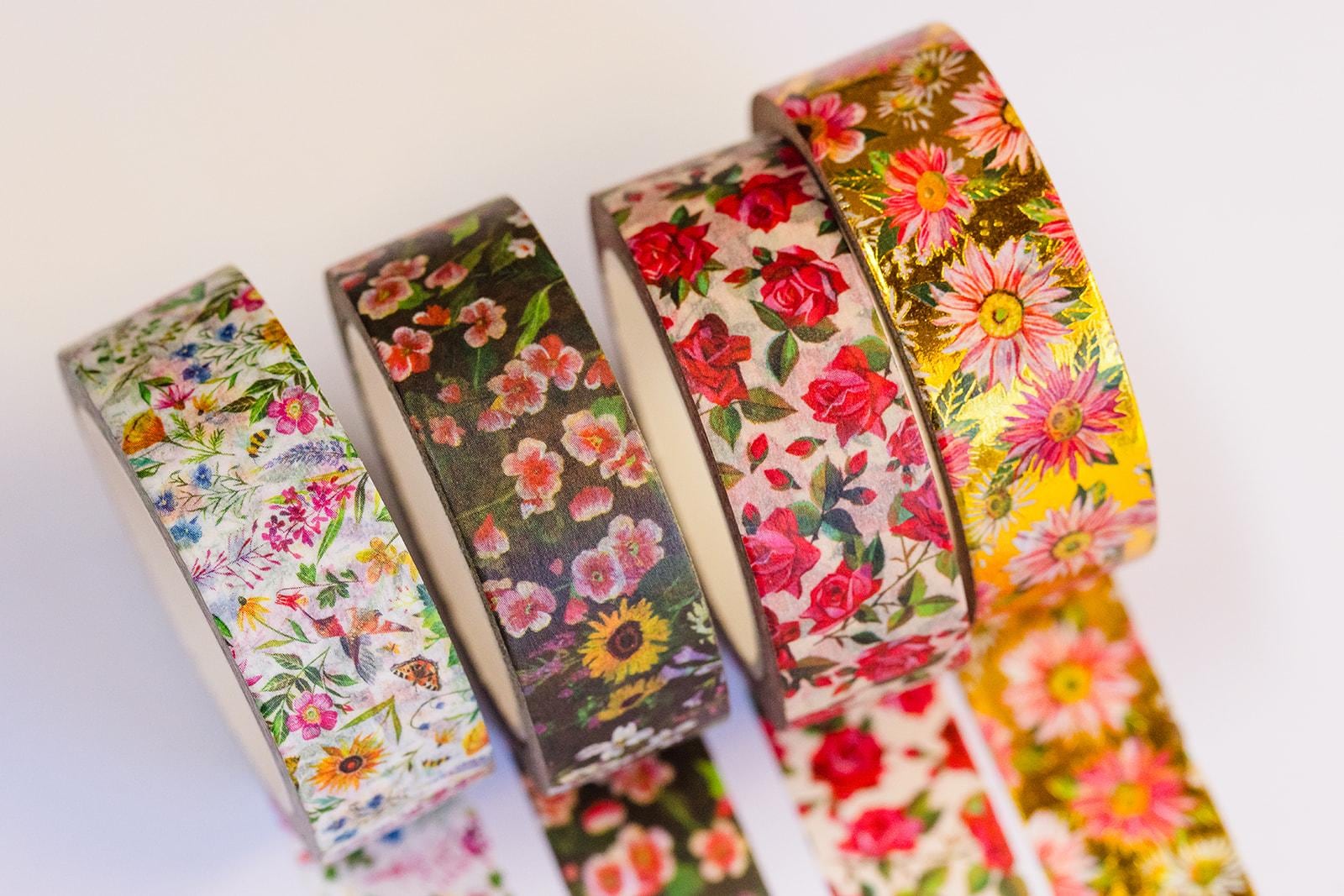Floral - 4-Pack Washi Tape Roll Set