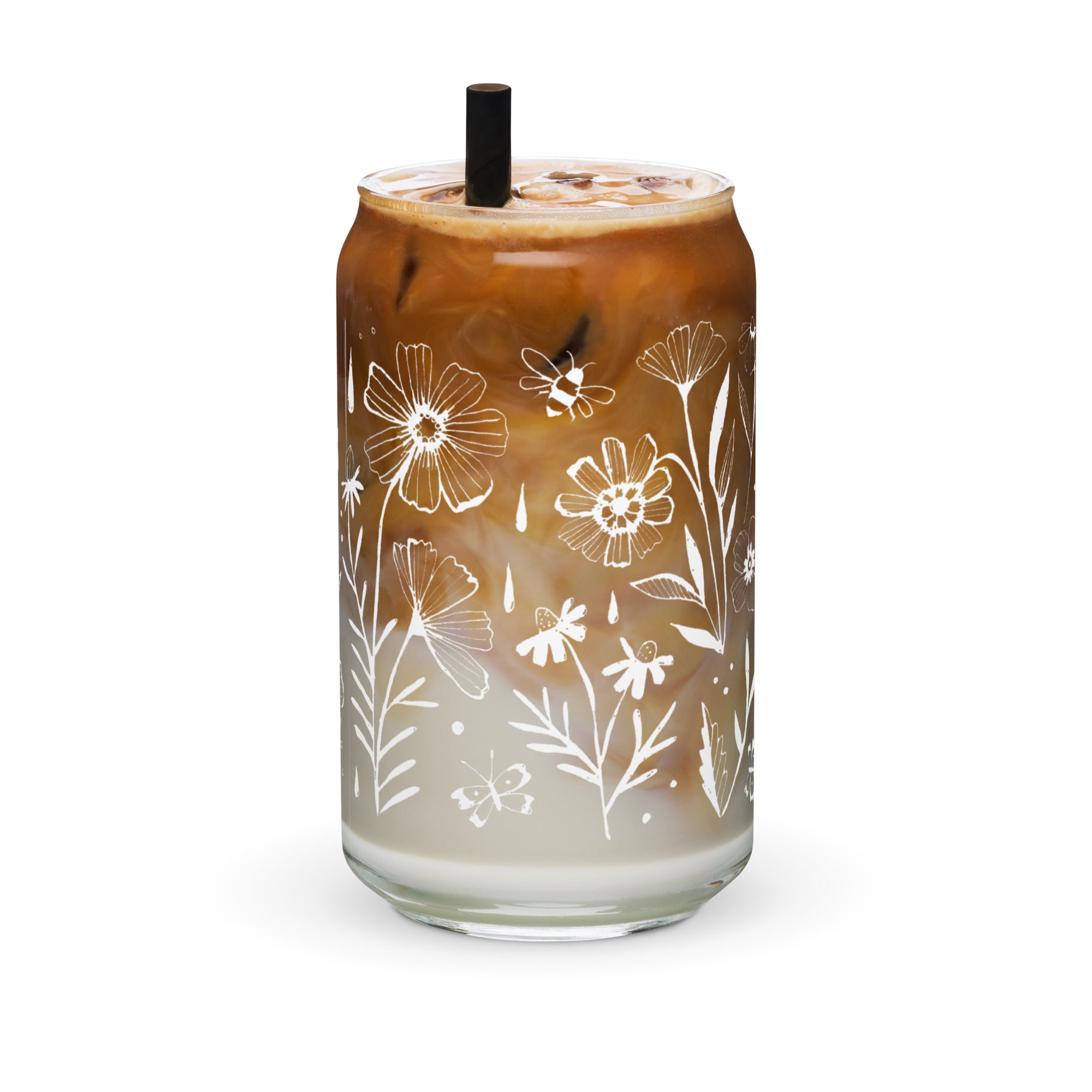 Flowerland Drinking Glass