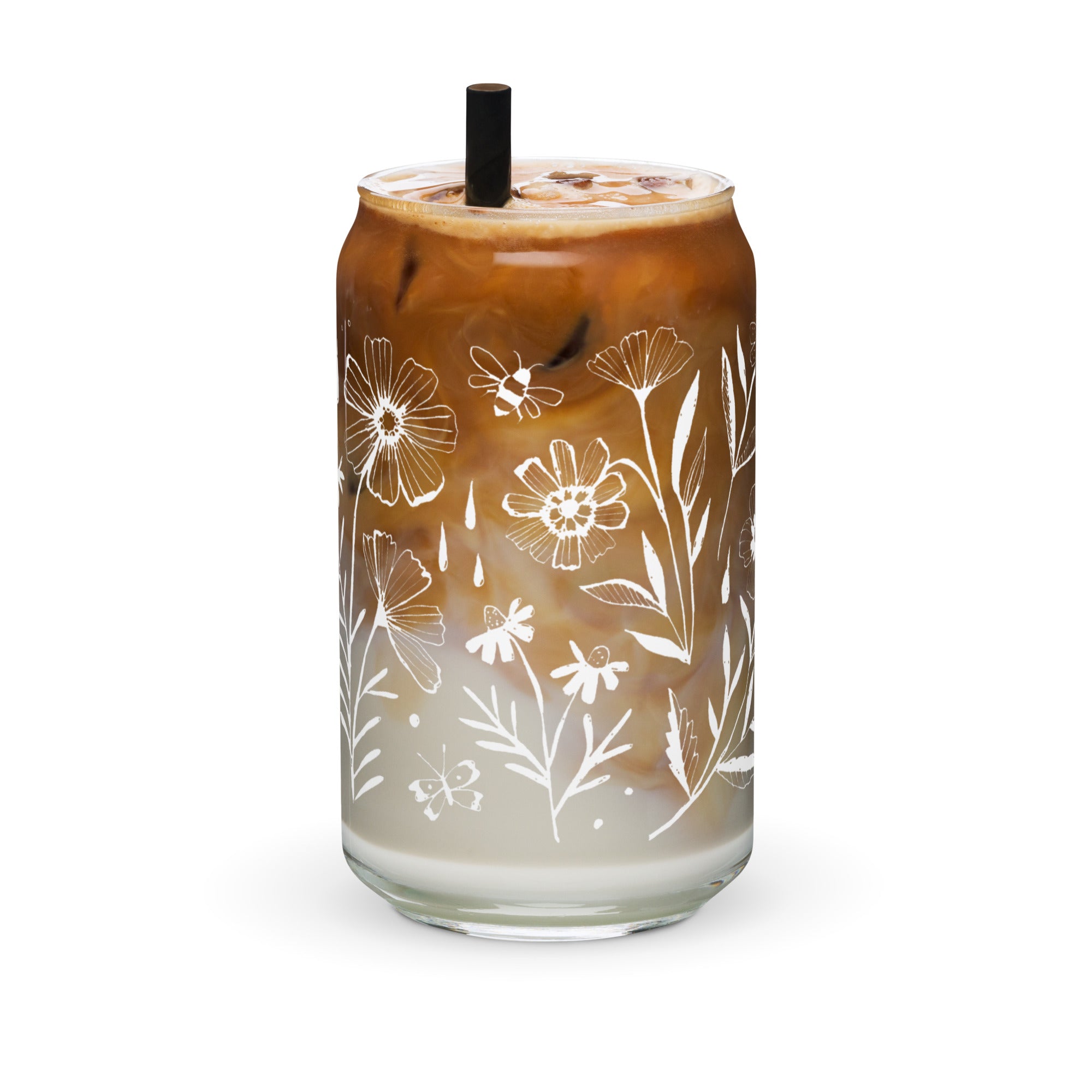 Flowerland Drinking Glass