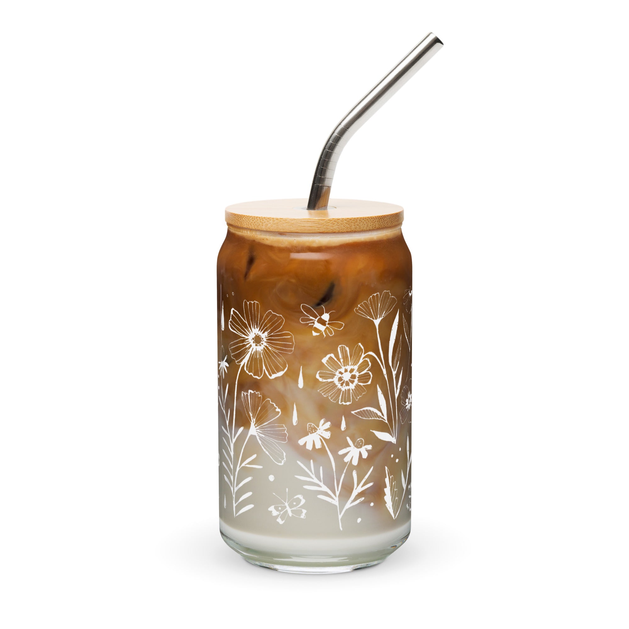 Flowerland Drinking Glass