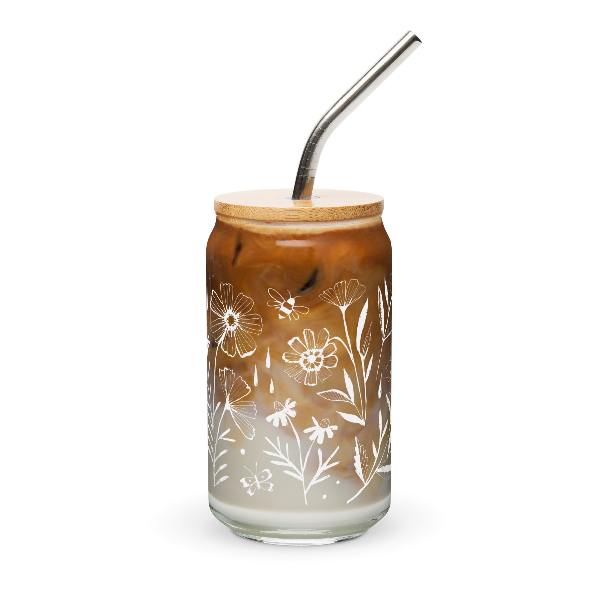Flowerland Drinking Glass
