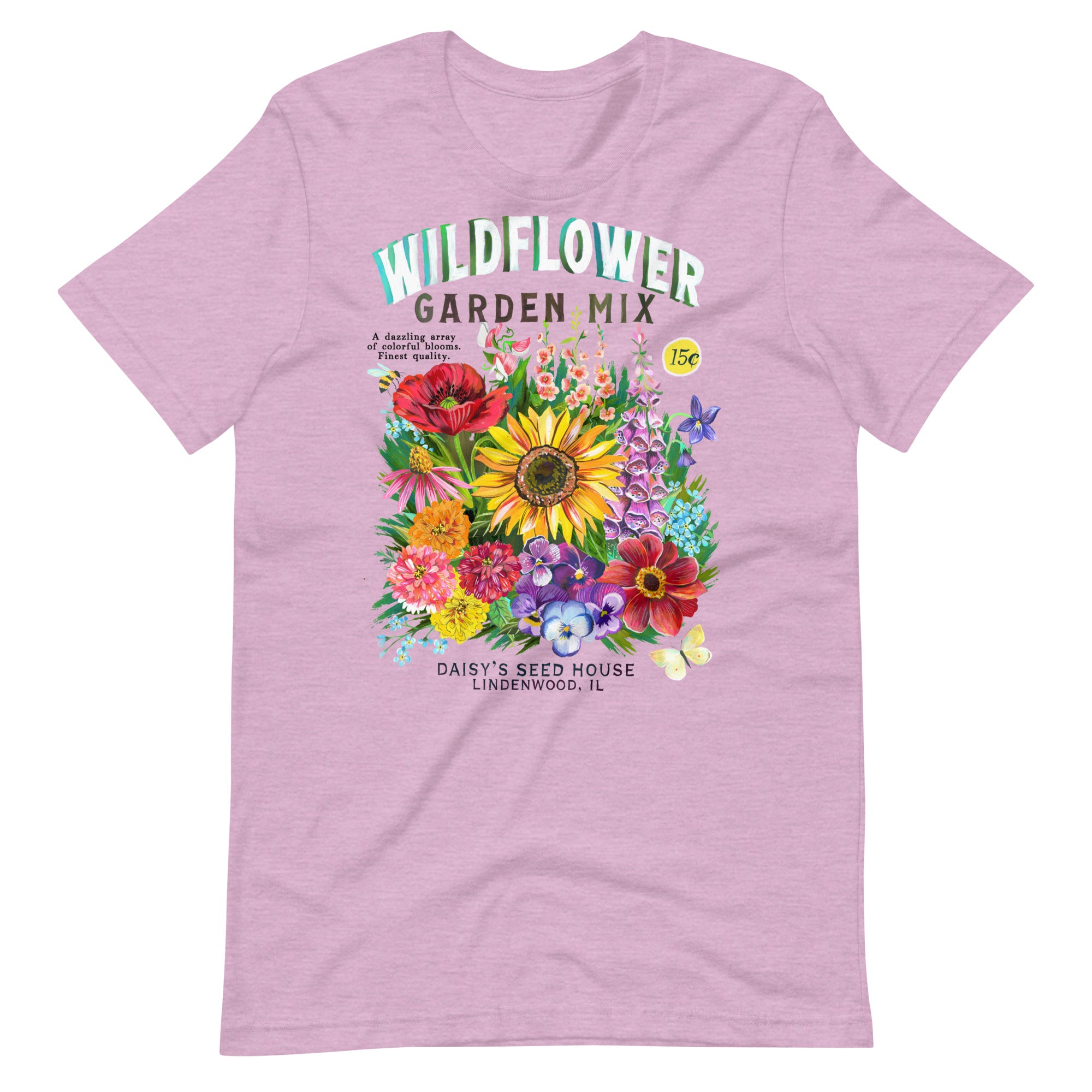 Garden Mix T-Shirt Heather Prism Lilac