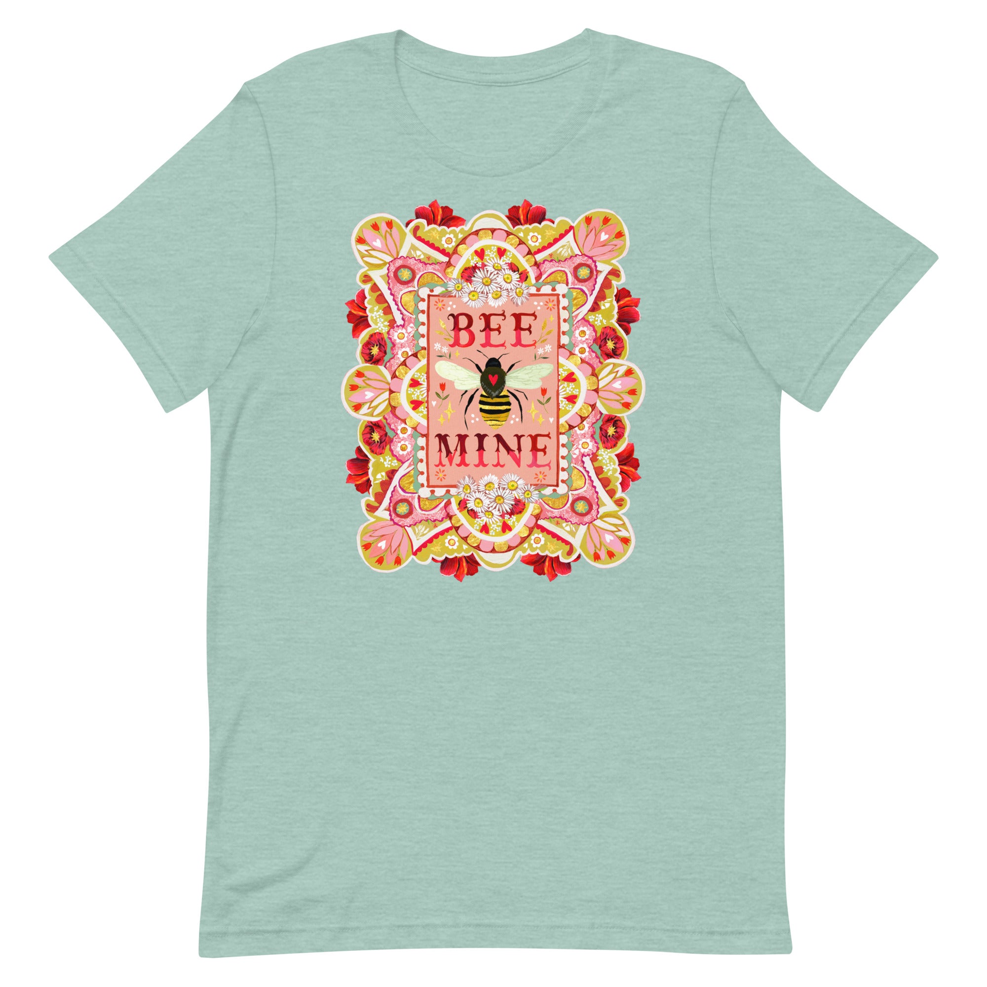 Bee Mine T-Shirt Heather Prism Dusty Blue