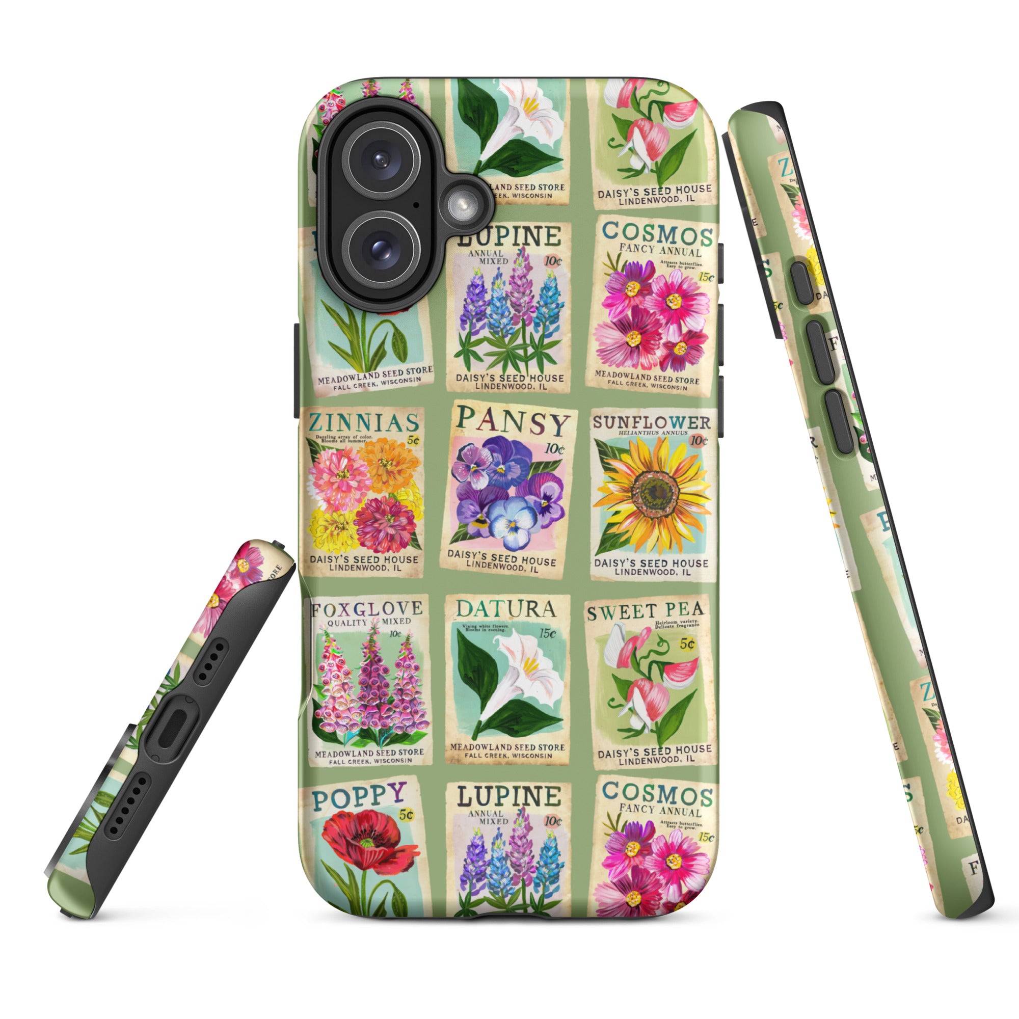 Seed Packets Tough Case for iPhone® iPhone 16 Plus