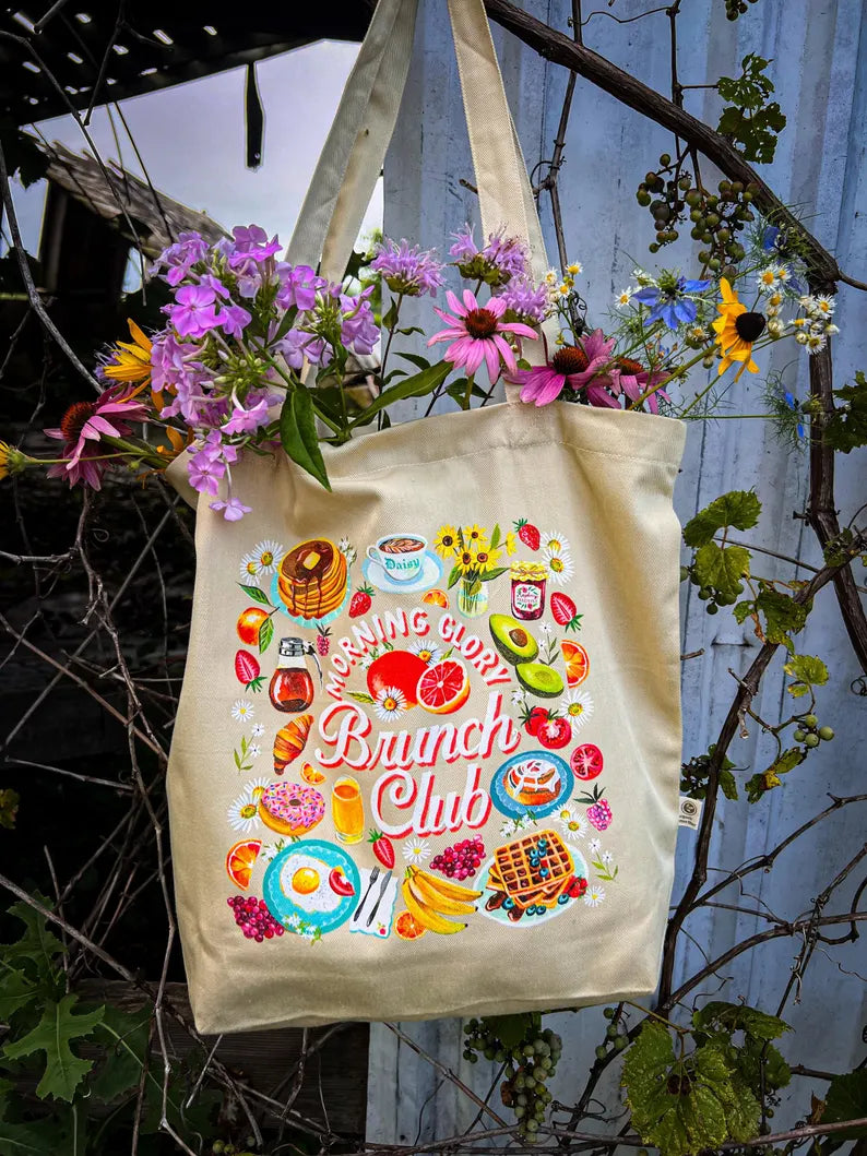 Brunch Club Organic Cotton Tote Bag