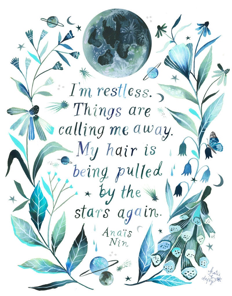 Restless Art Print