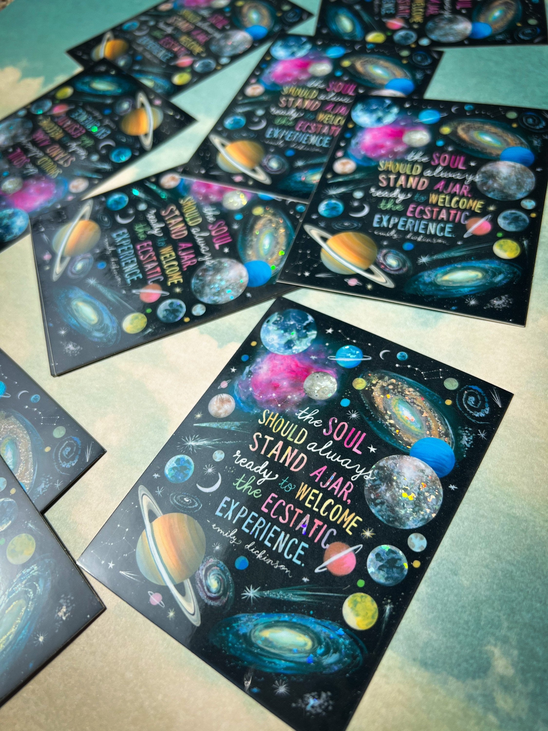Ecstatic Experience Glitter Sticker