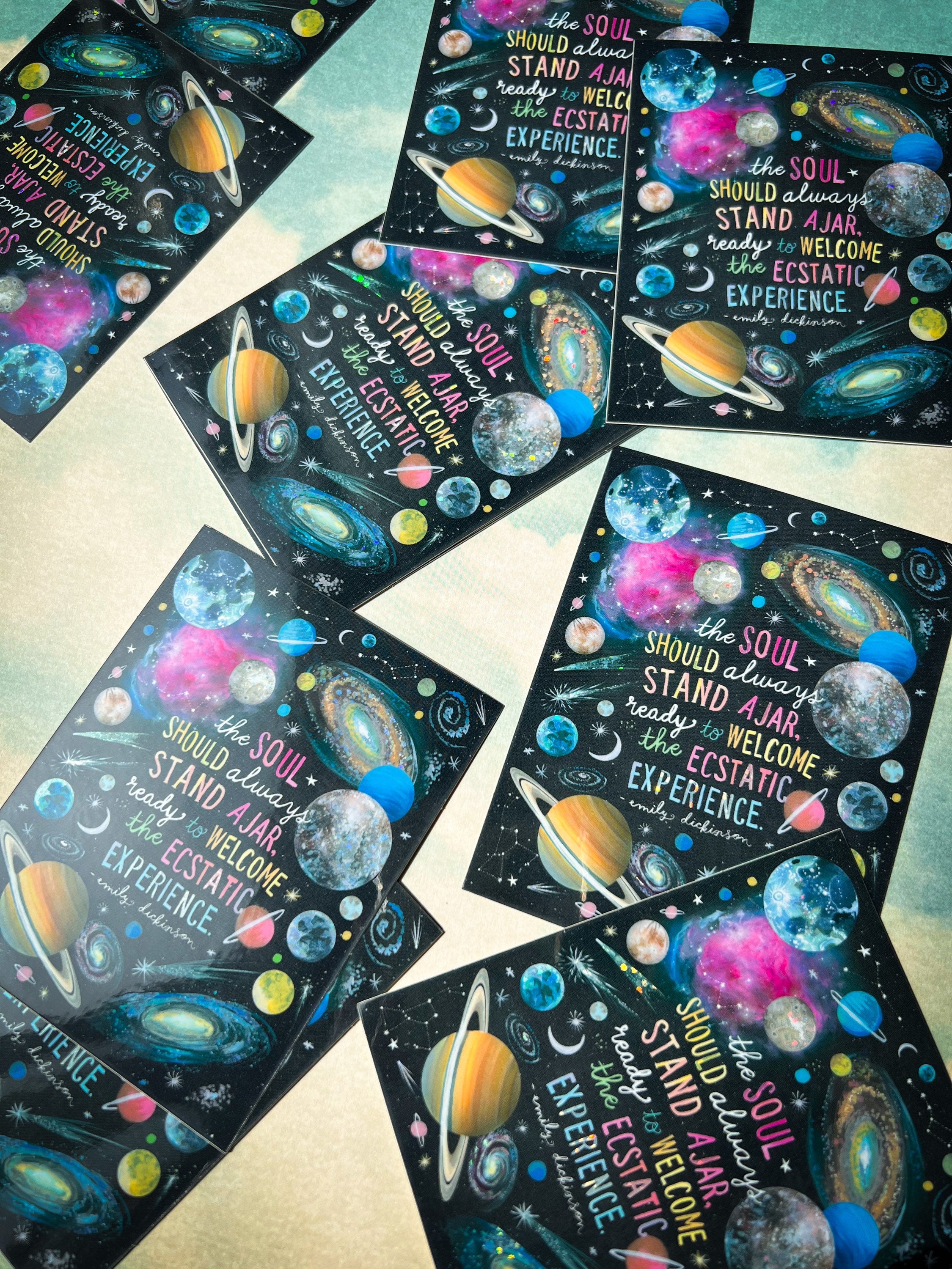 Ecstatic Experience Glitter Sticker