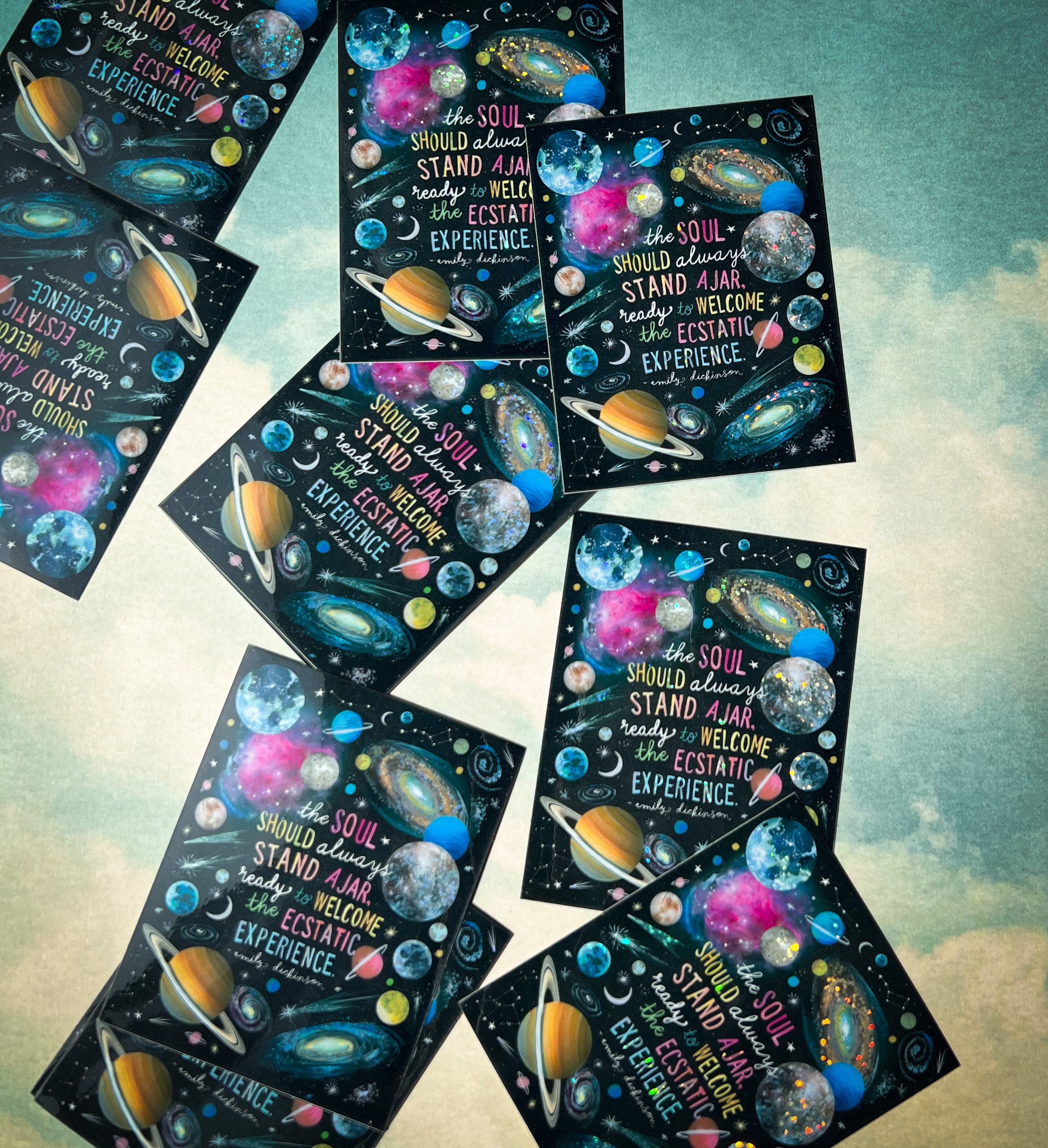 Ecstatic Experience Glitter Sticker