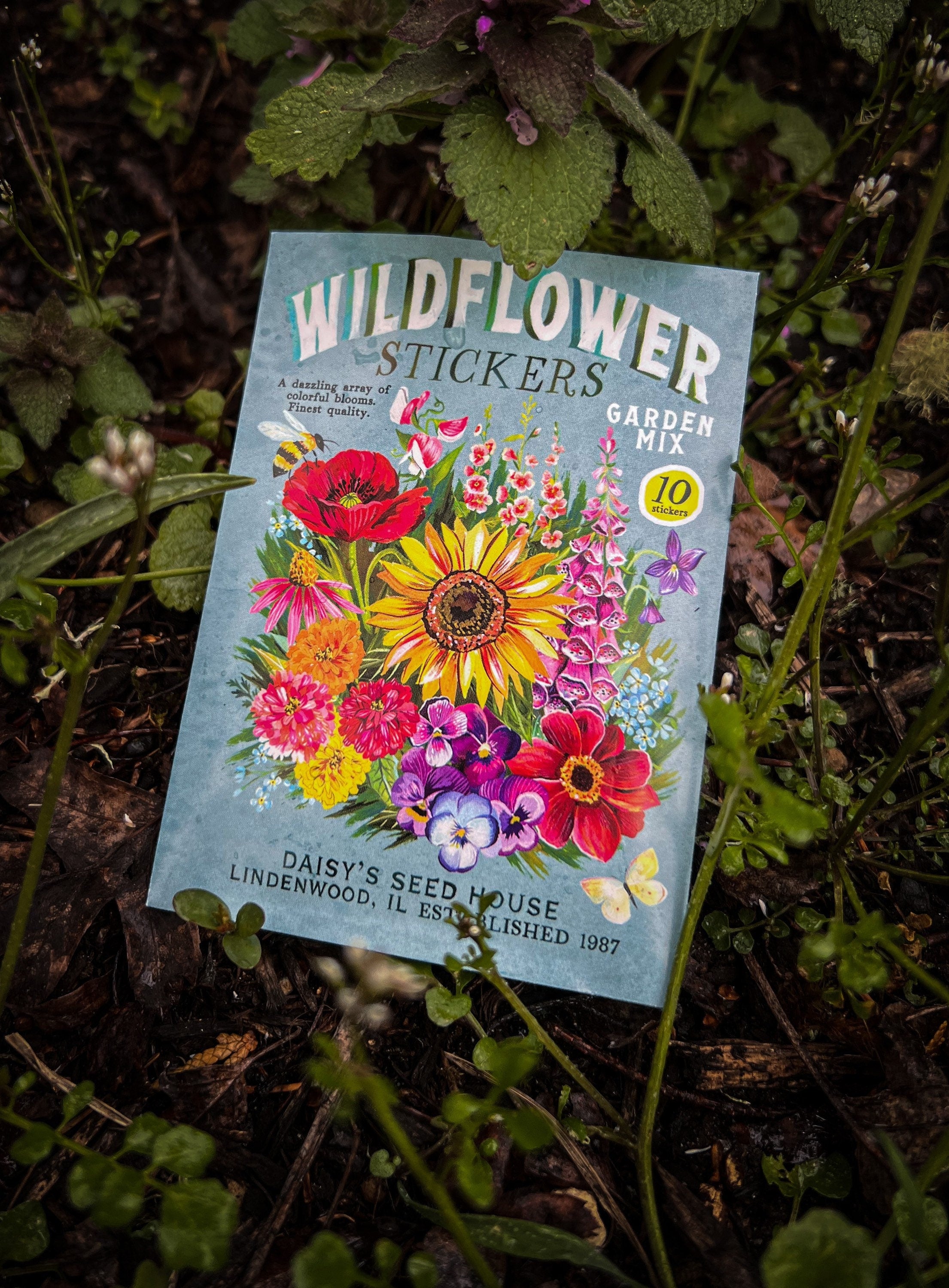 Wildflower Sticker Pack - Set of 10 Matte Stickers