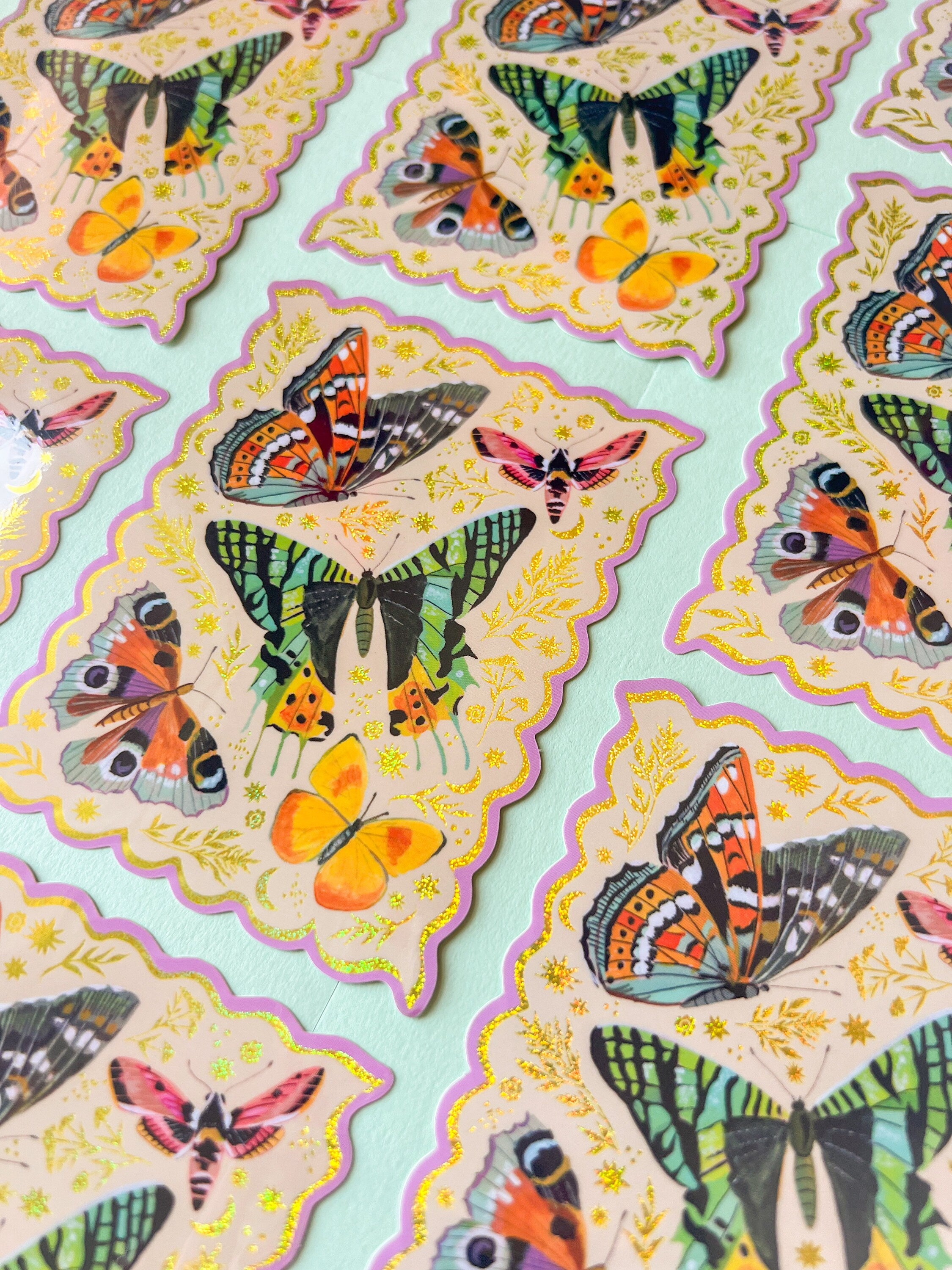 Fly Away Glitter Sticker