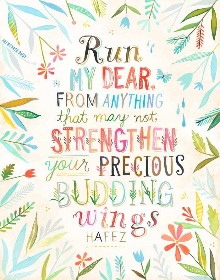 Run My Dear Art Print