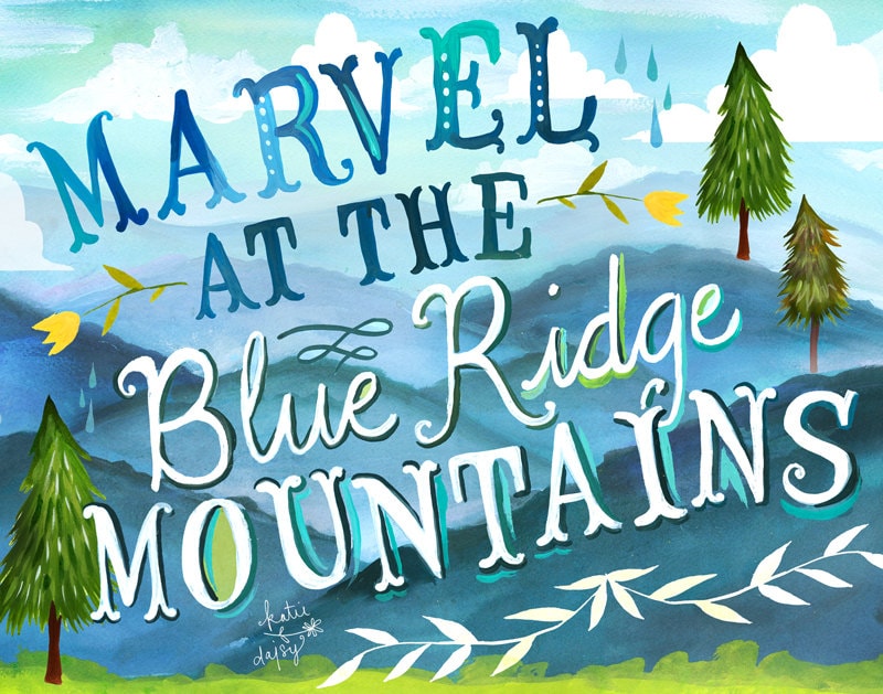 Blue Ridge Mountains Art Print