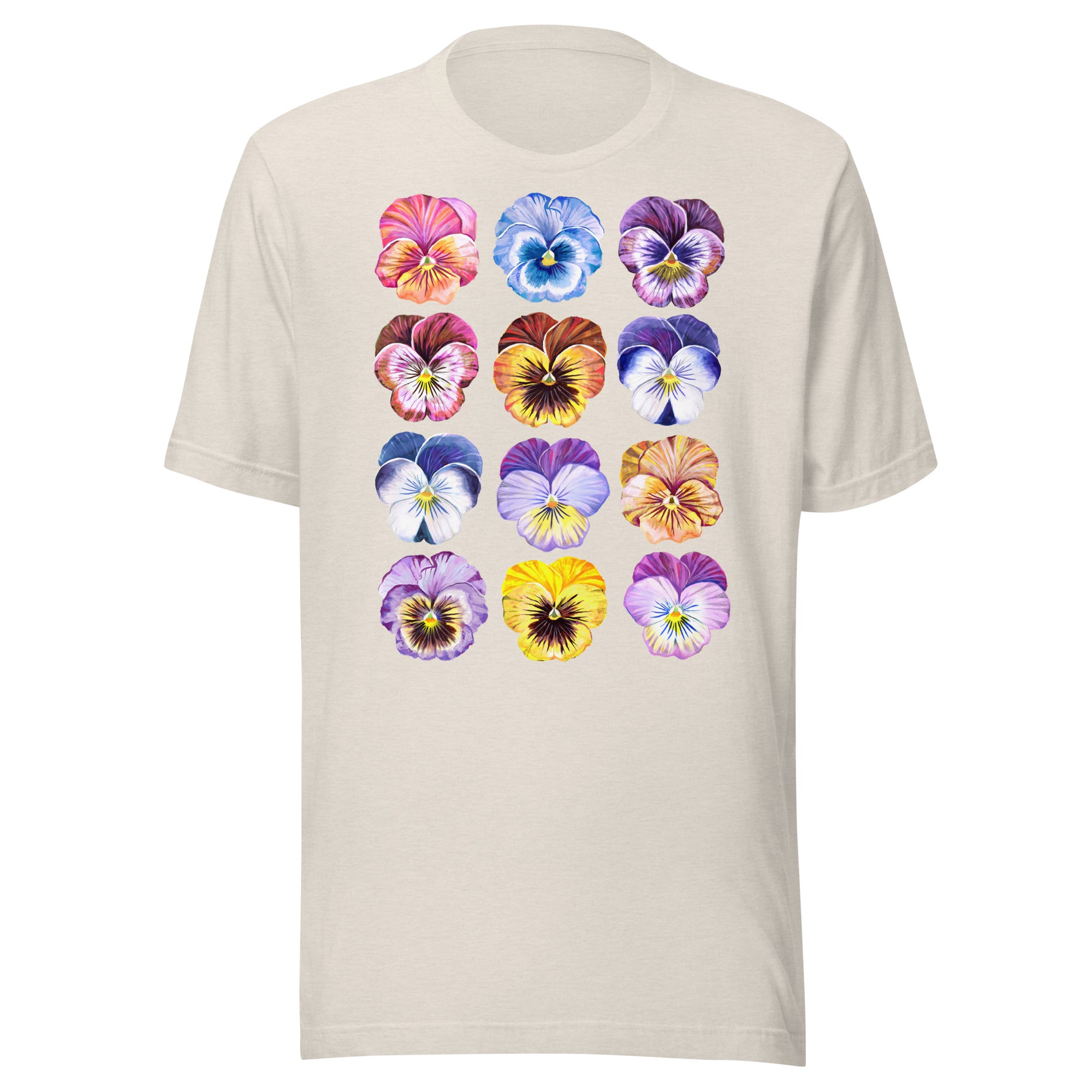 Pansy Unisex t-shirt Heather Dust