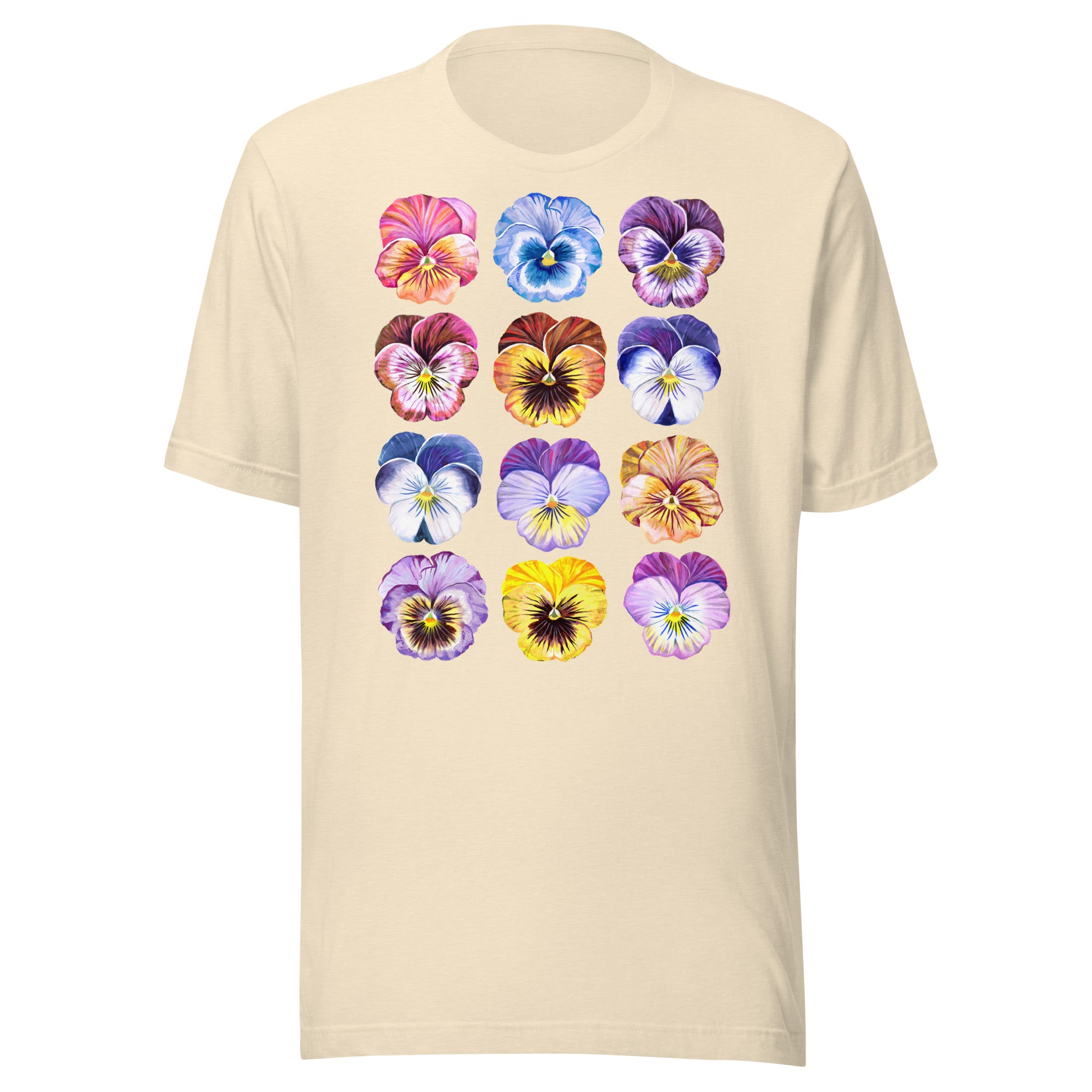 Pansy Unisex t-shirt Heather Natural