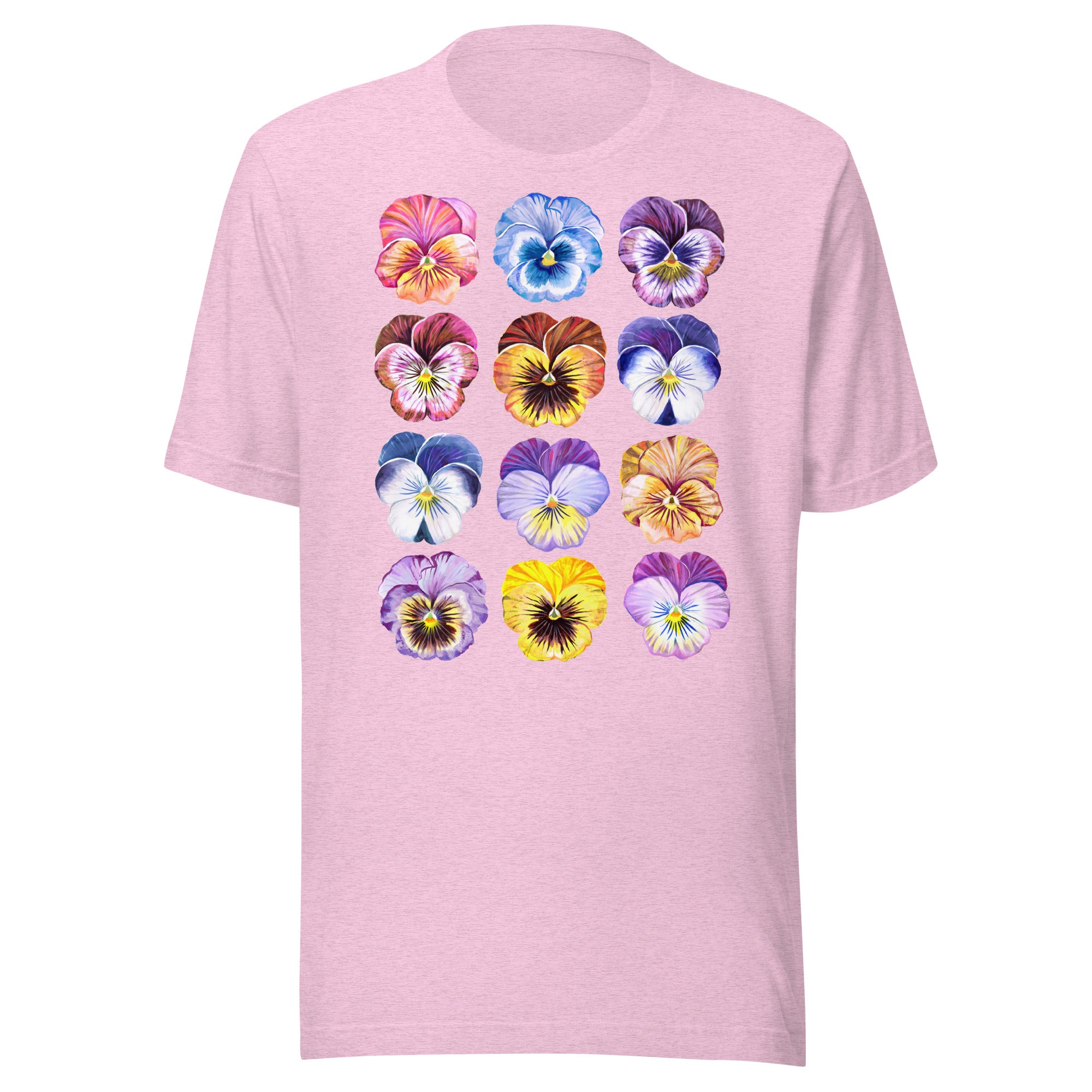 Pansy Unisex t-shirt Heather Prism Lilac