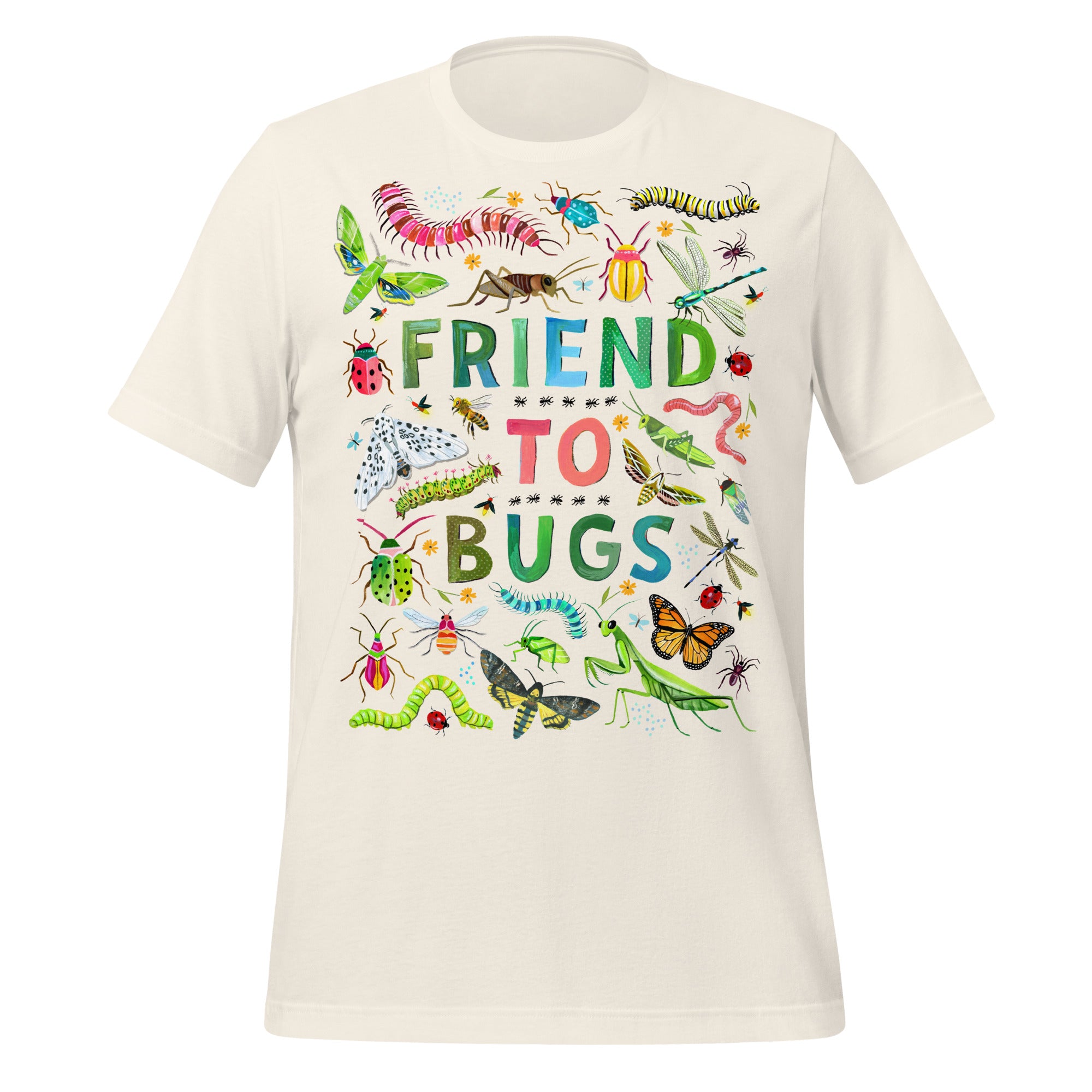 Friend To Bugs Unisex t-shirt Vintage White