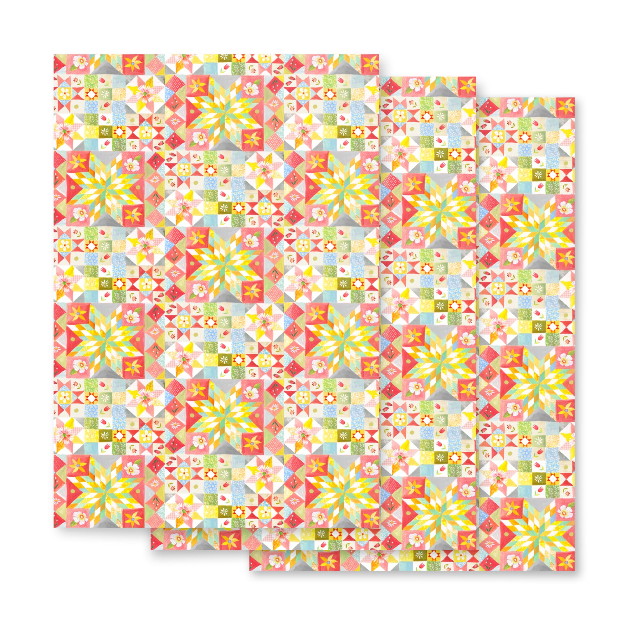 Quilt Wrapping Paper Sheets