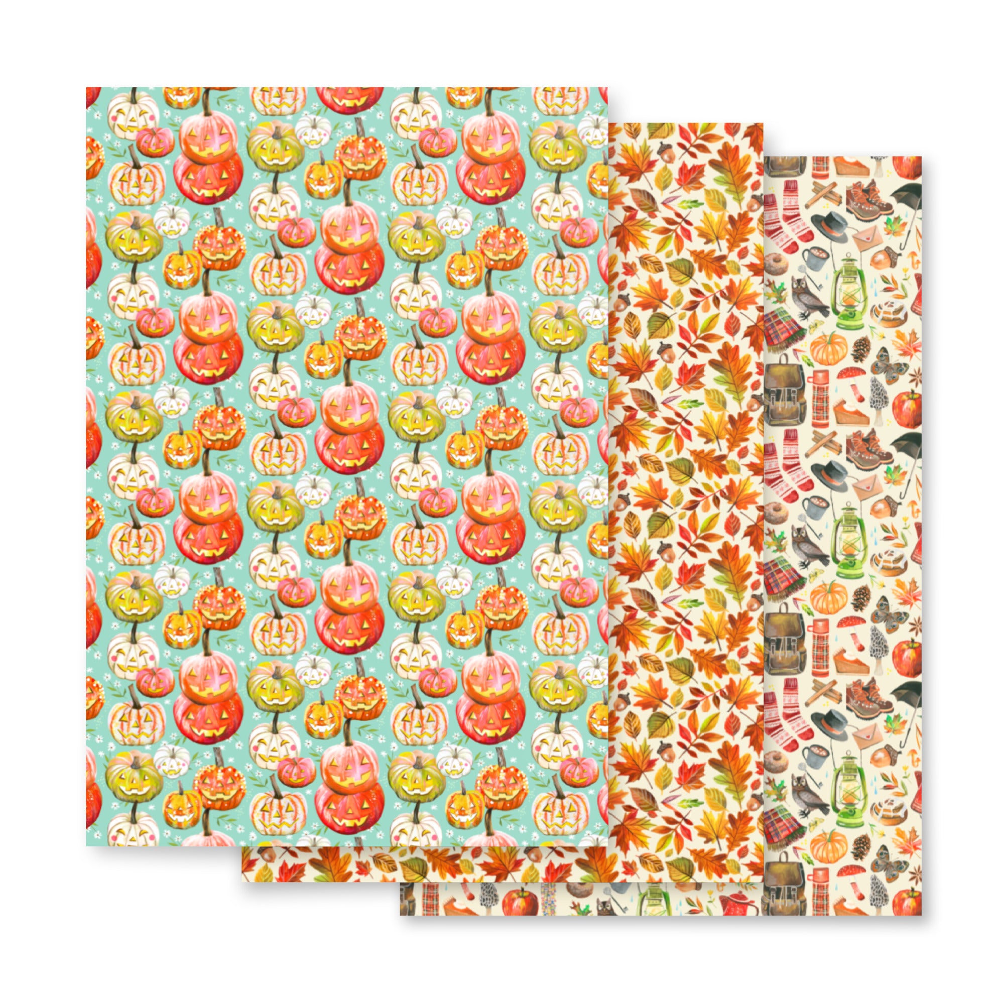 Fall Wrapping Paper Sheets