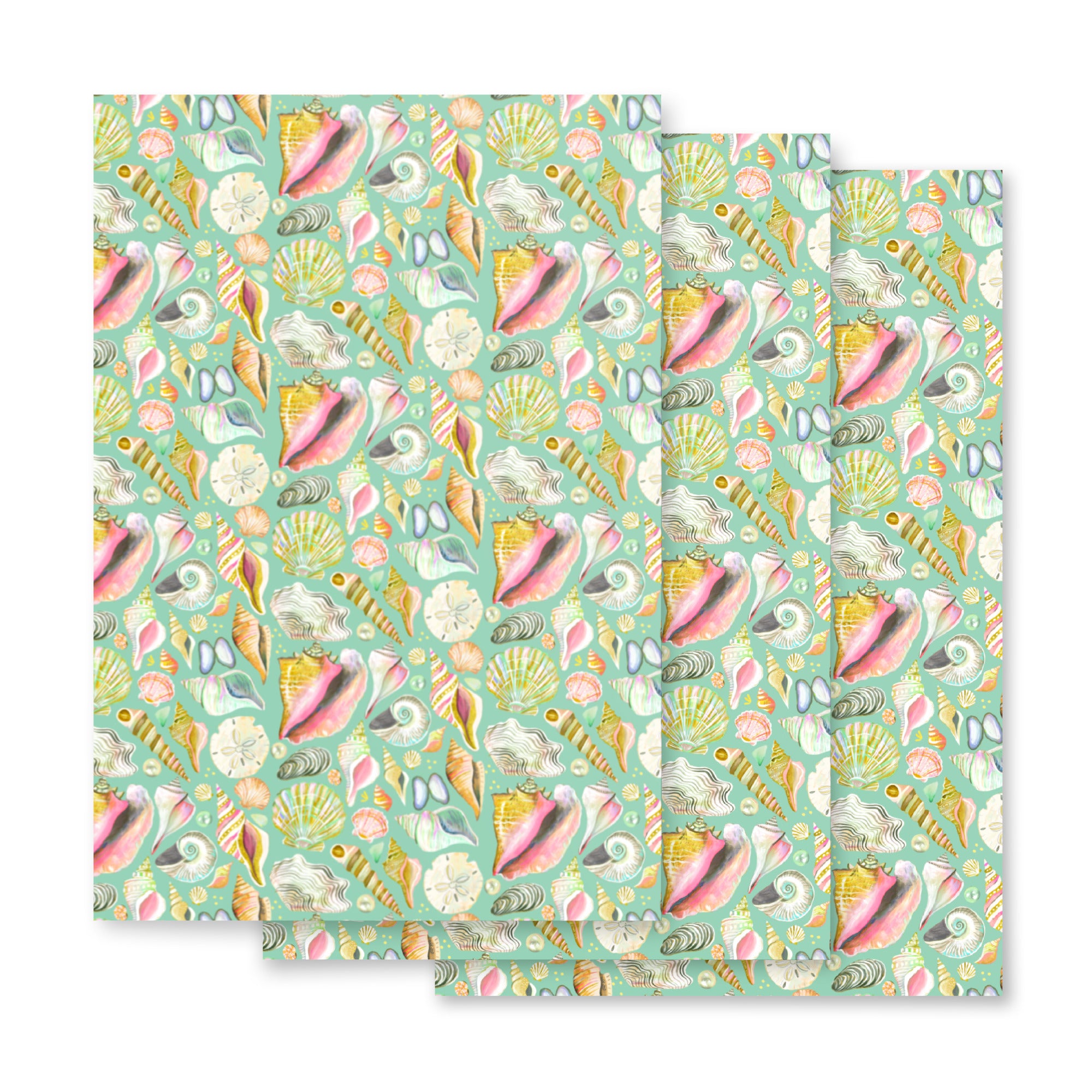 Seashell Wrapping Paper Sheets Default Title