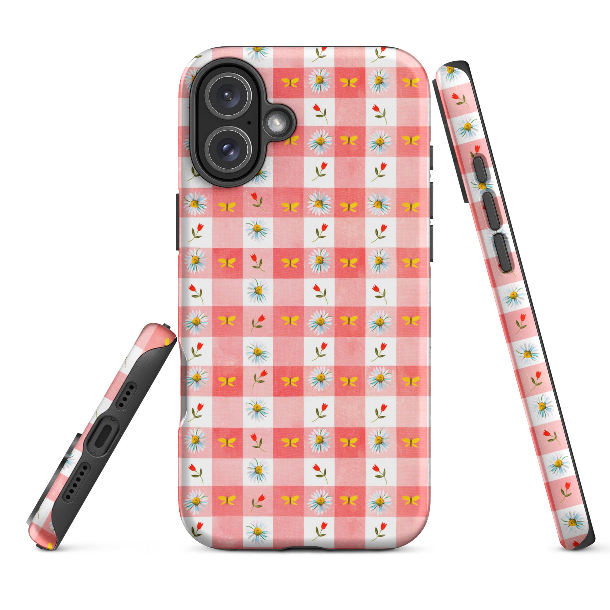 Gingham Tough Case for iPhone® iPhone 16 Plus