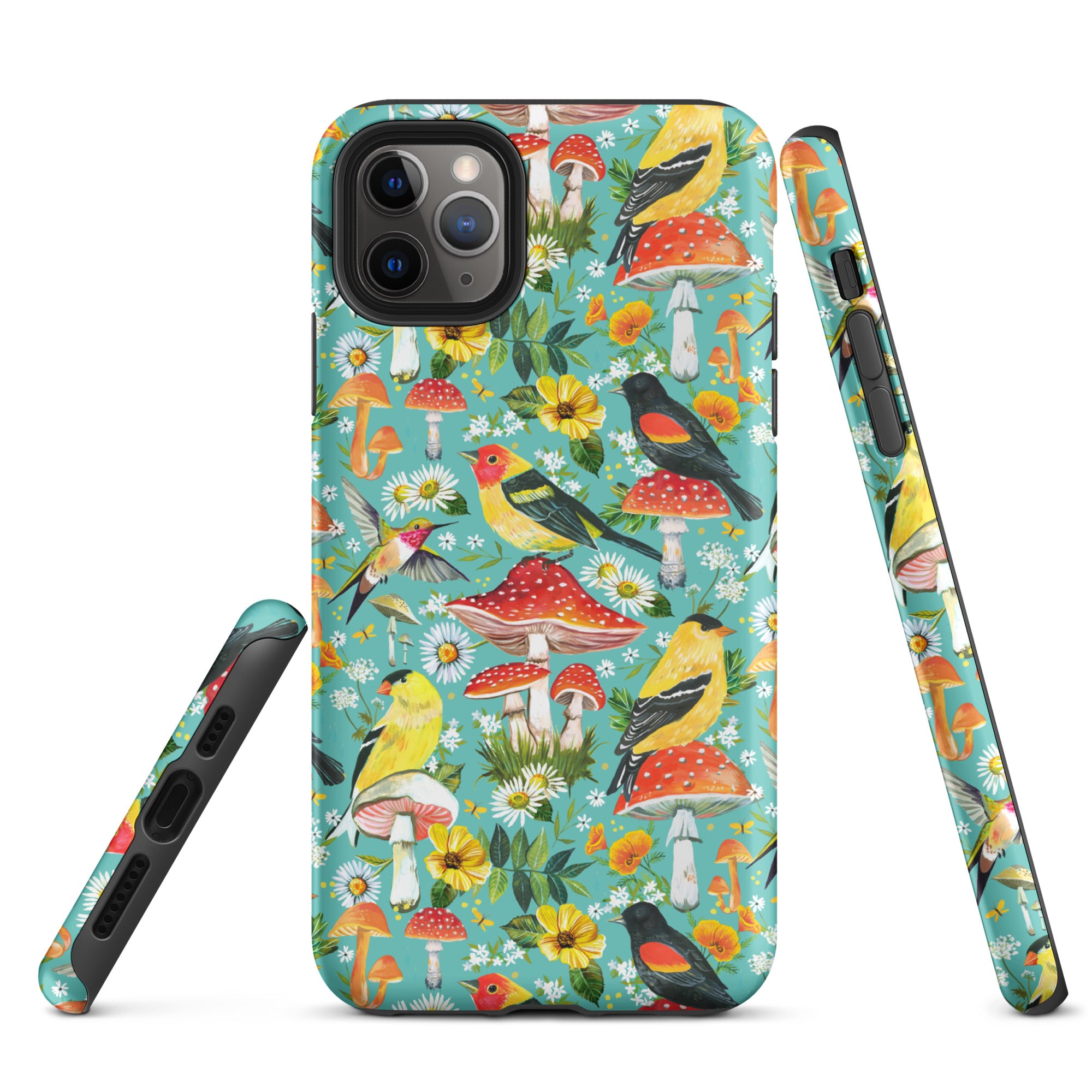 Birds and Mushrooms Tough Case for iPhone® iPhone 11 Pro Max