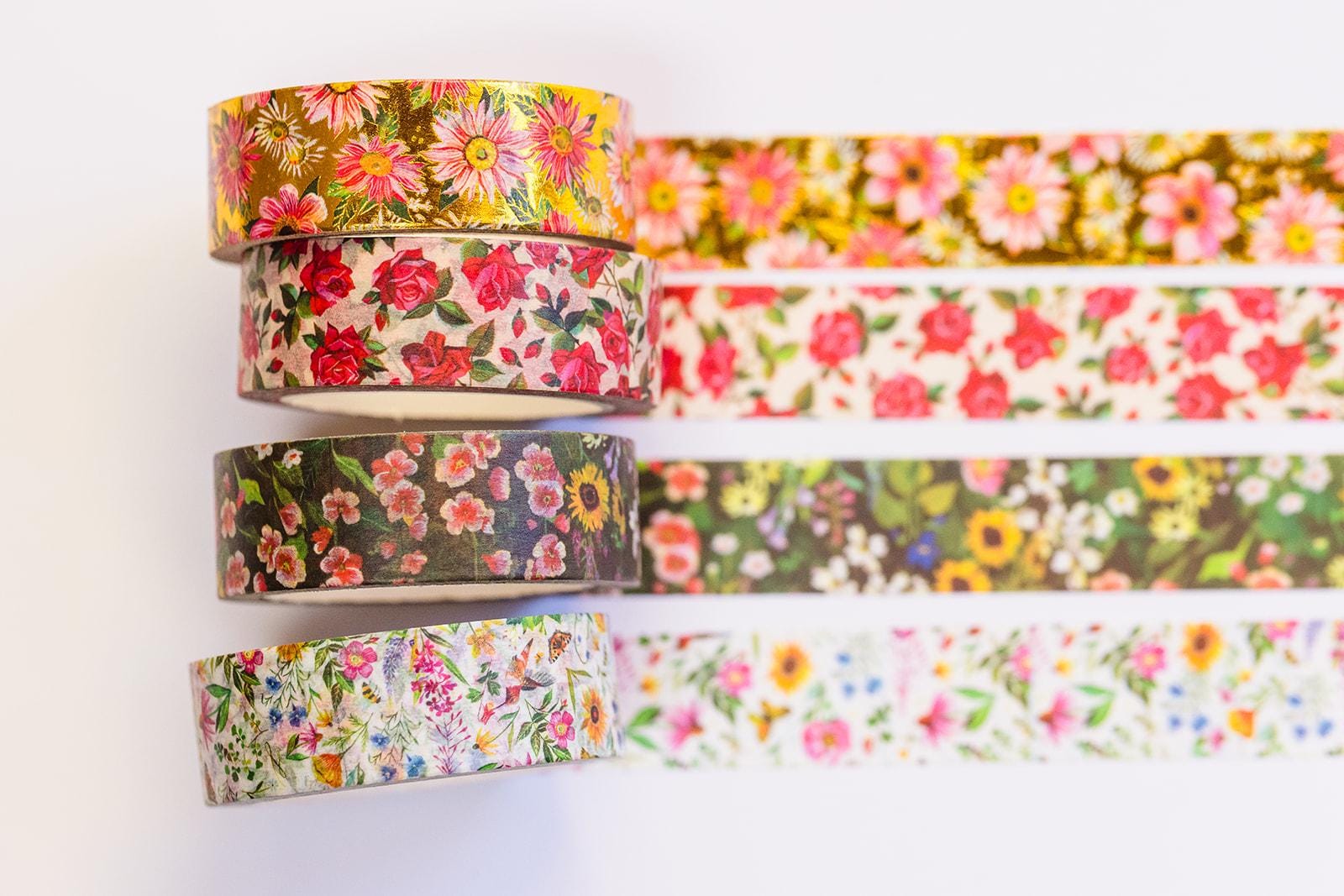 Floral - 4-Pack Washi Tape Roll Set