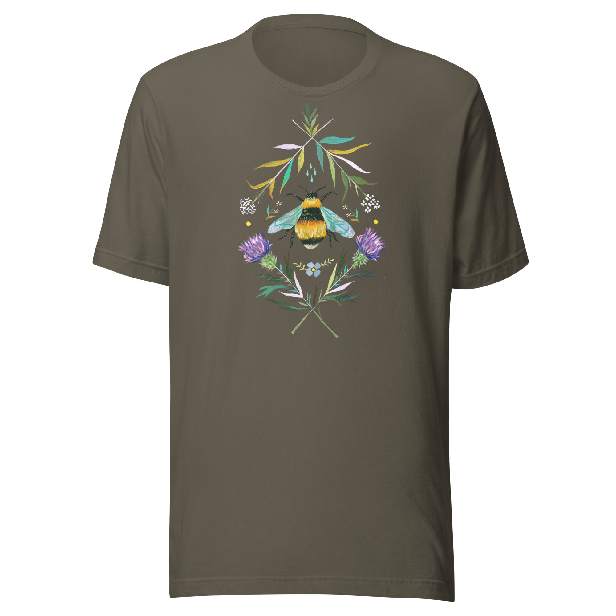 Bee Unisex T-Shirt Army