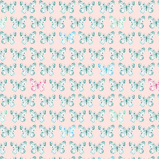 Prairie Flutter Pale Peach Jam Fabric