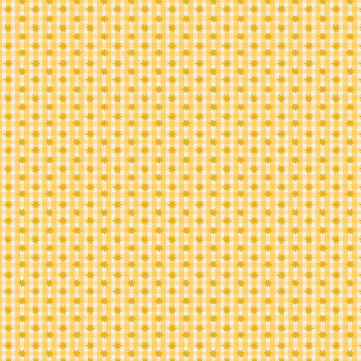 Meadow Star Gingham Yellow