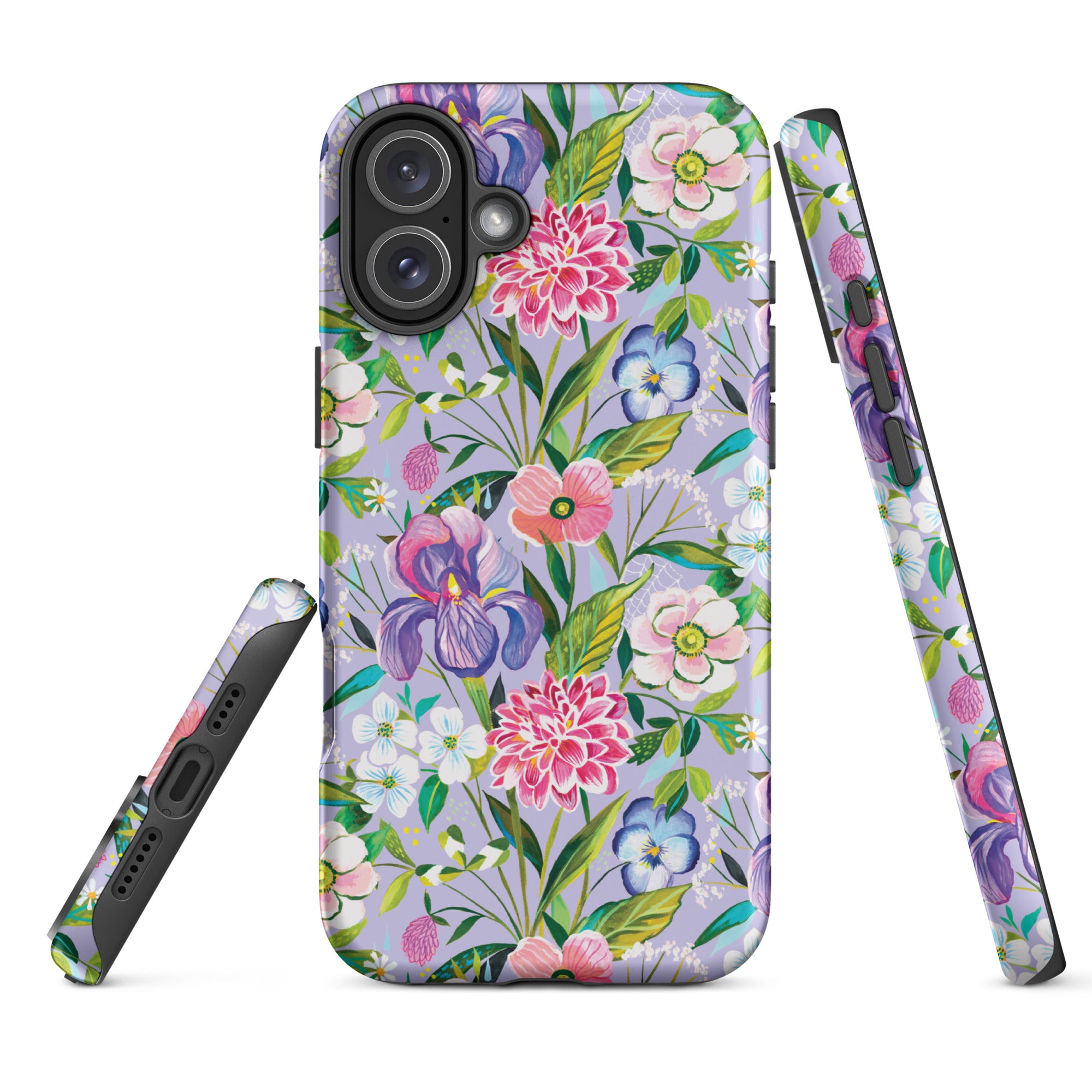 Iris Bouquet Tough Case for iPhone iPhone 16 Plus