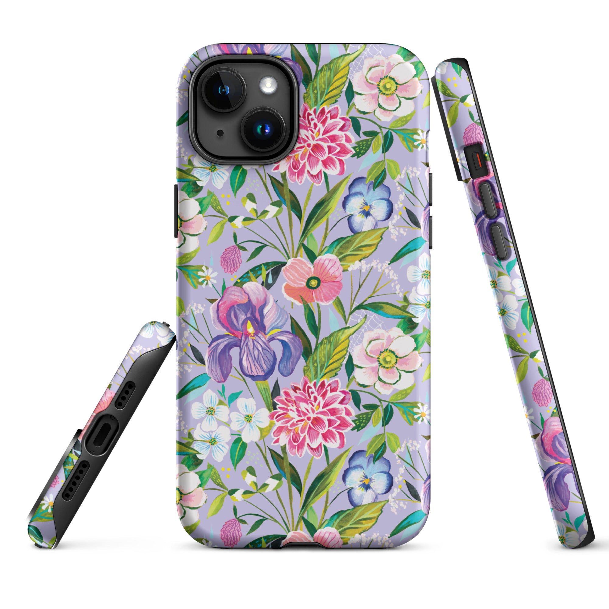 Iris Bouquet Tough Case for iPhone iPhone 15 Plus