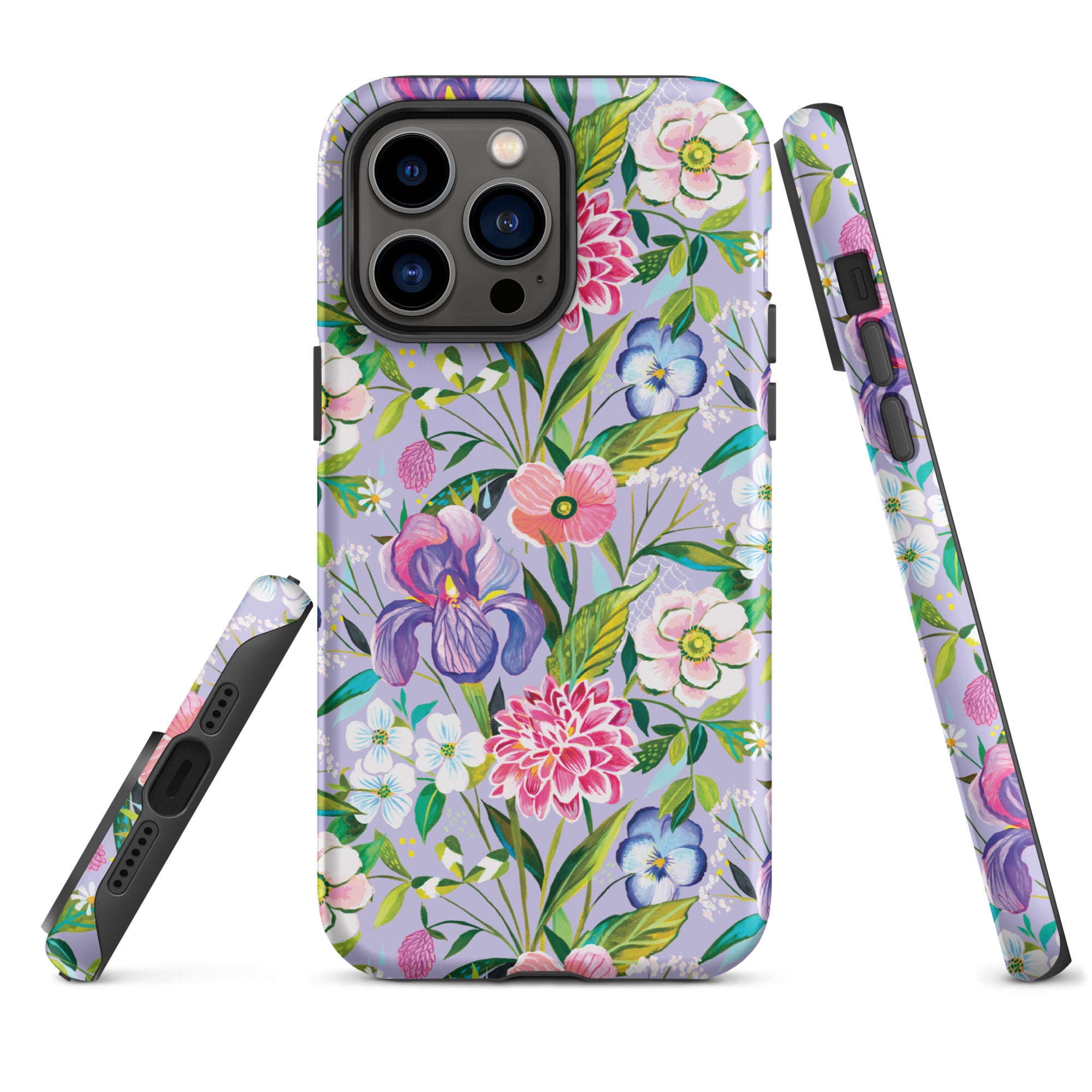Iris Bouquet Tough Case for iPhone iPhone 14 Pro Max