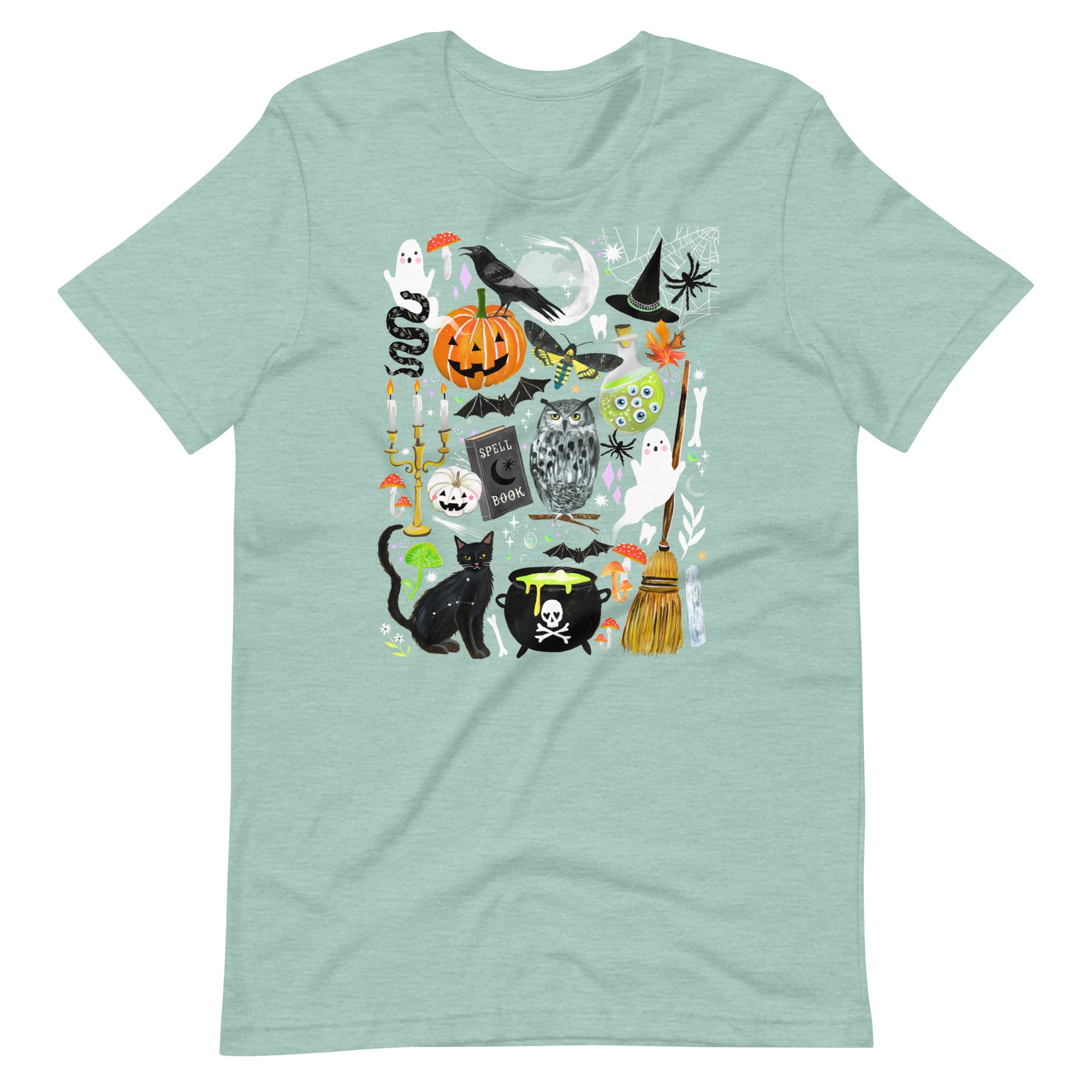 Halloween T-Shirt Heather Prism Dusty Blue