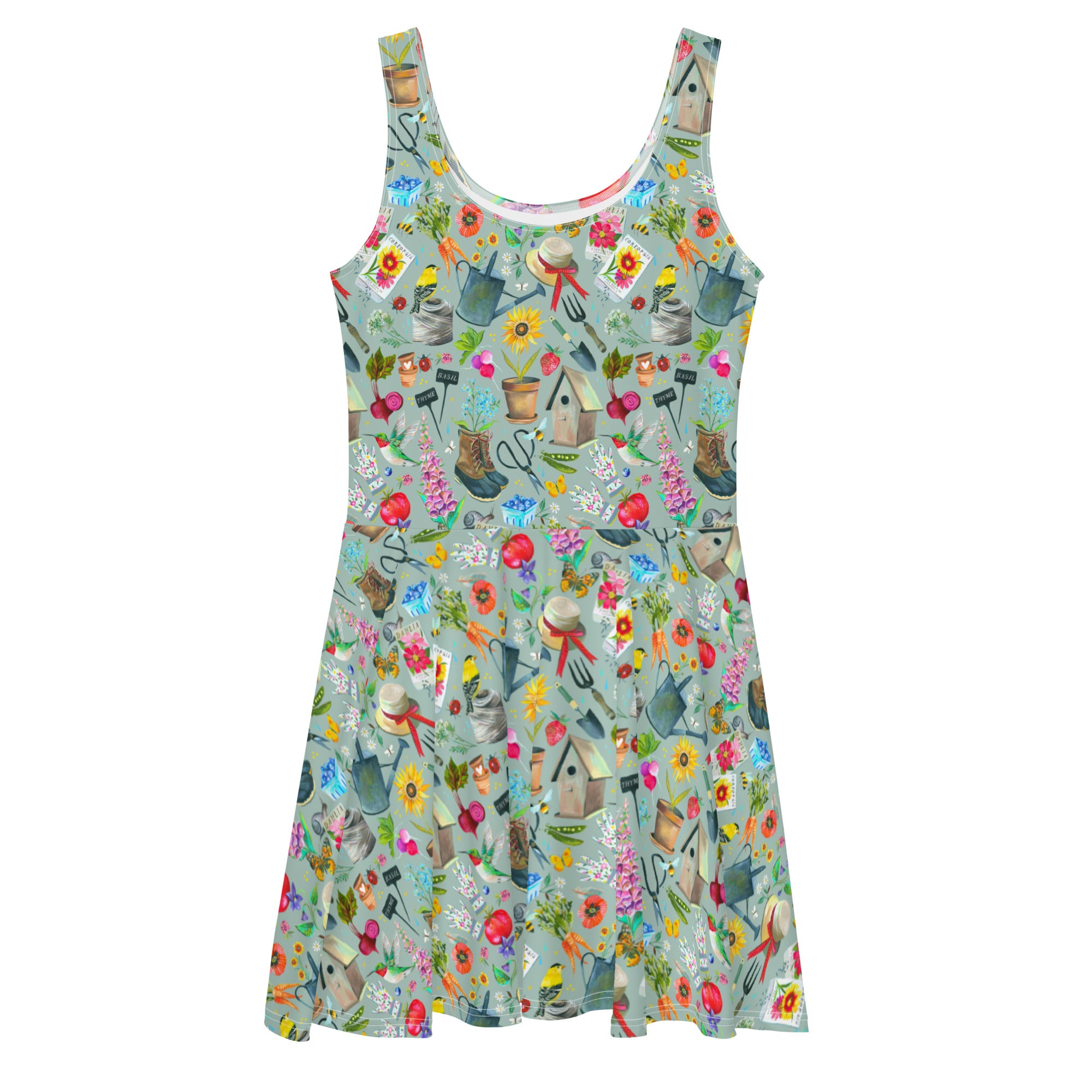 Garden Skater Dress 3X