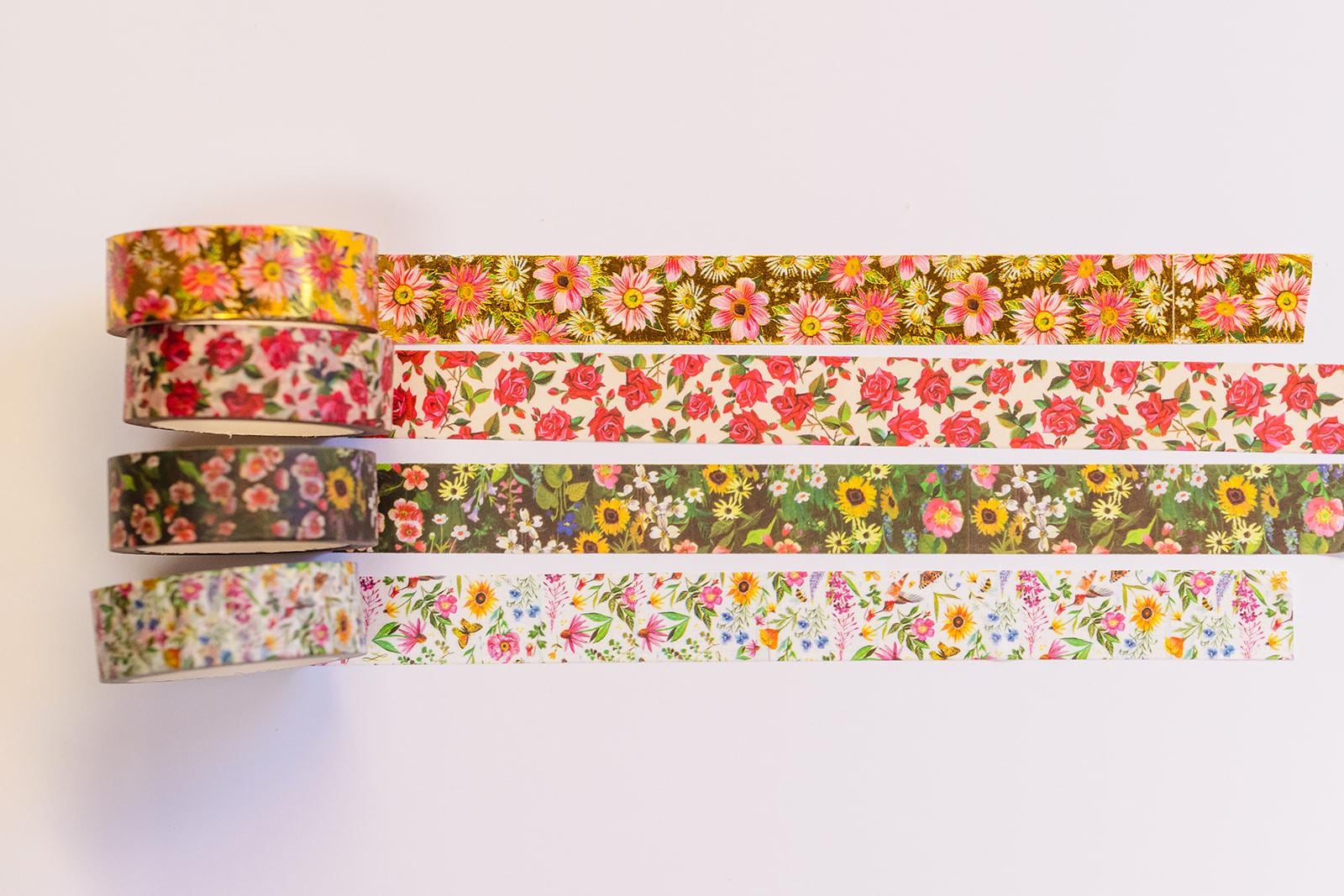 Floral - 4-Pack Washi Tape Roll Set